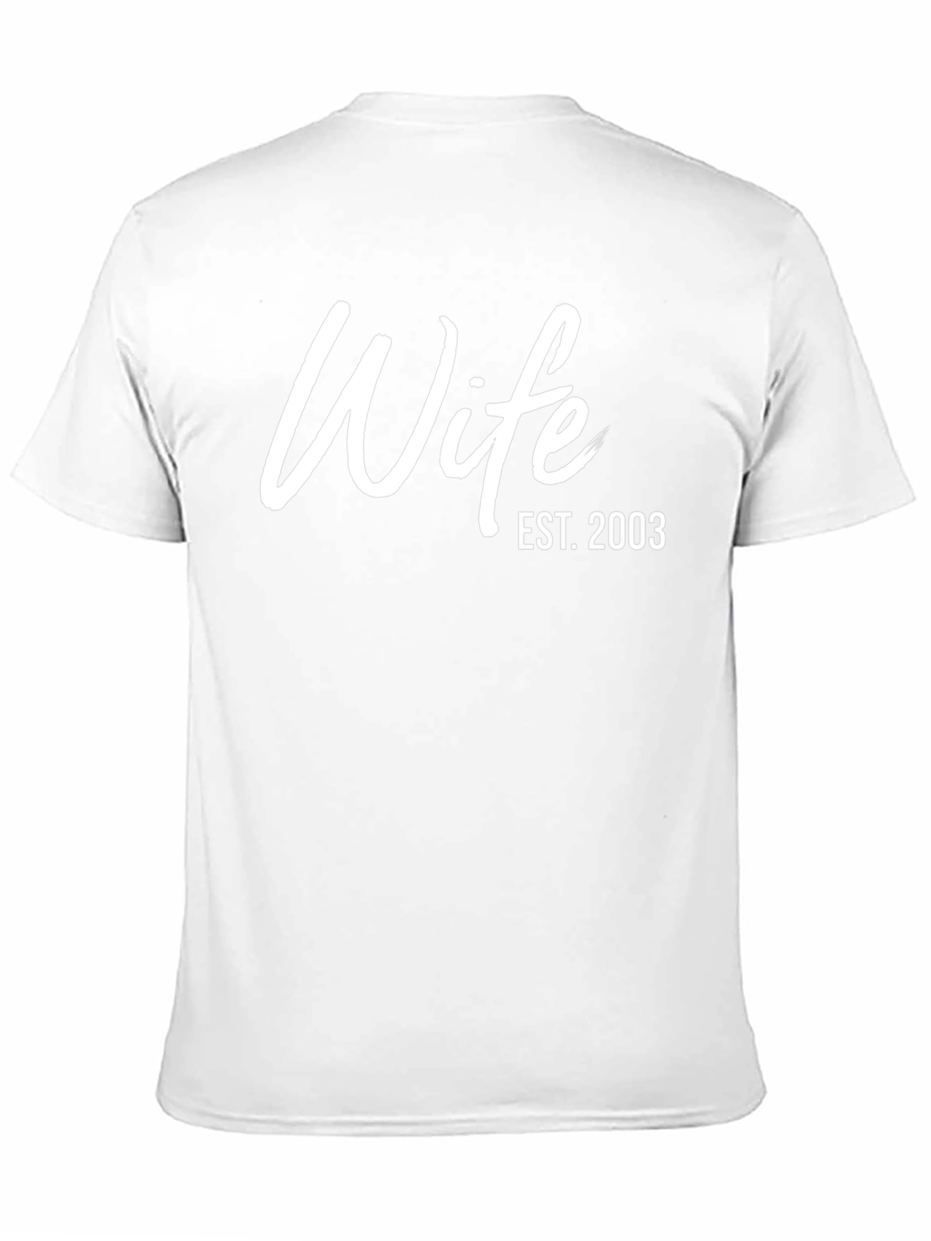 Wife Est. 2003 Black T-Shirt