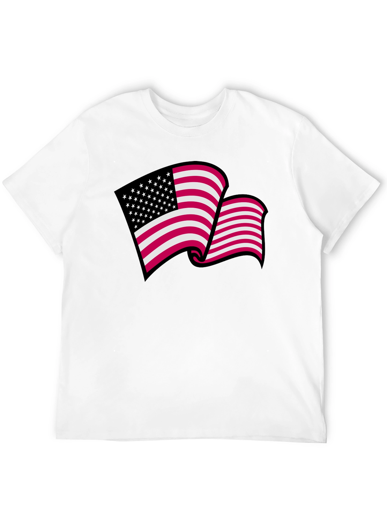 American Flag Graphic T-Shirt