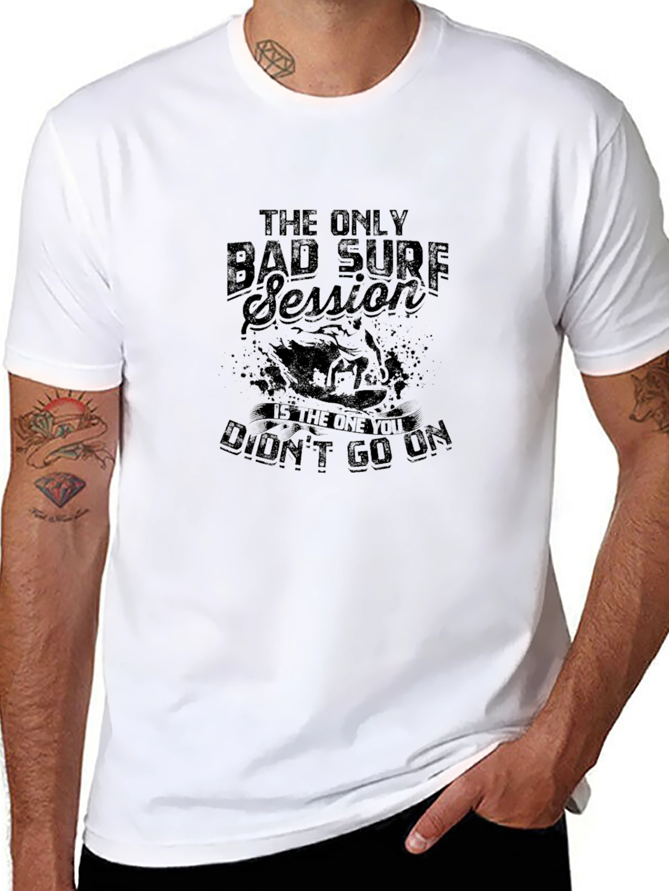 Bad Surf Session Black T-Shirt
