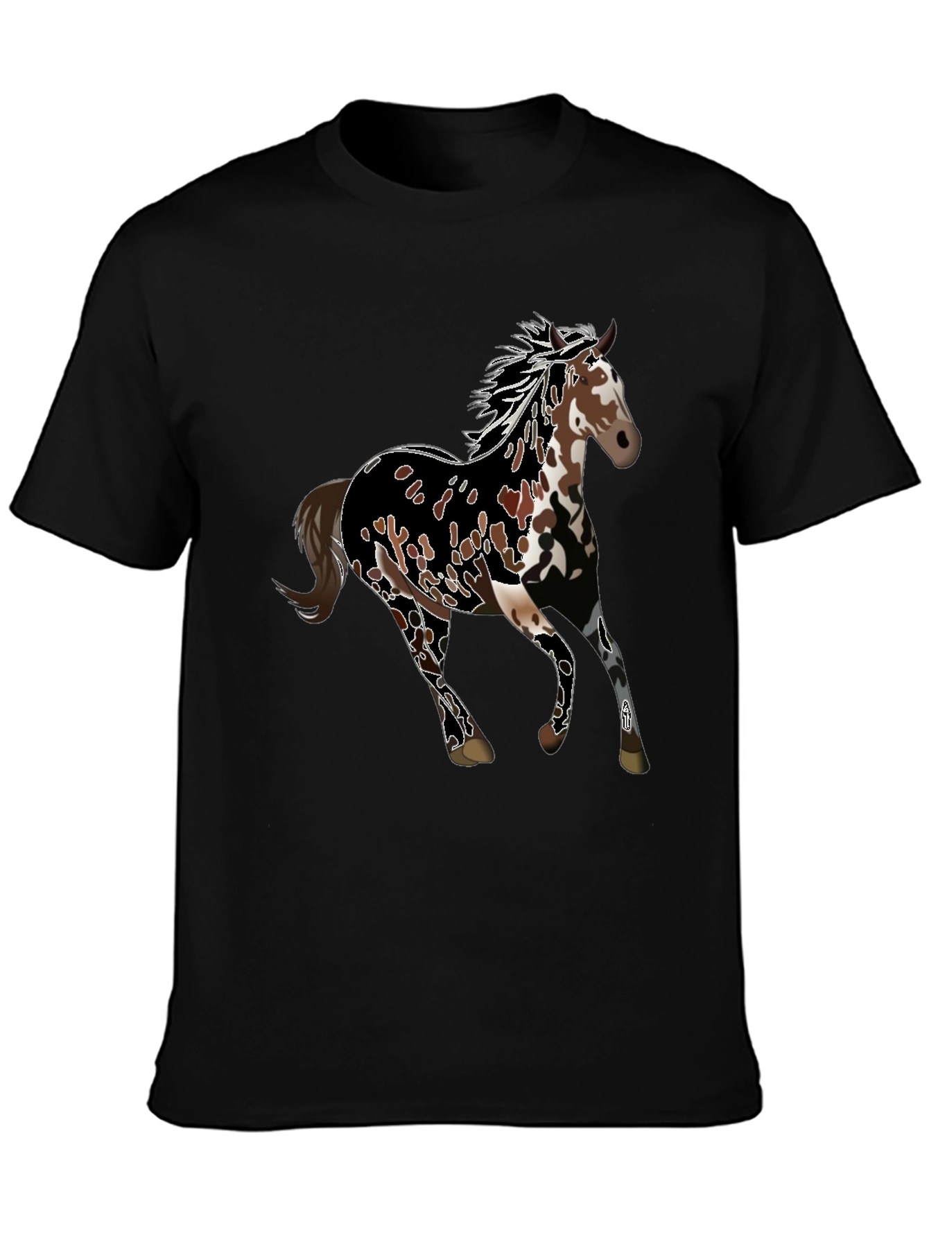 Horse Graphic Tee - Black Unisex T-Shirt