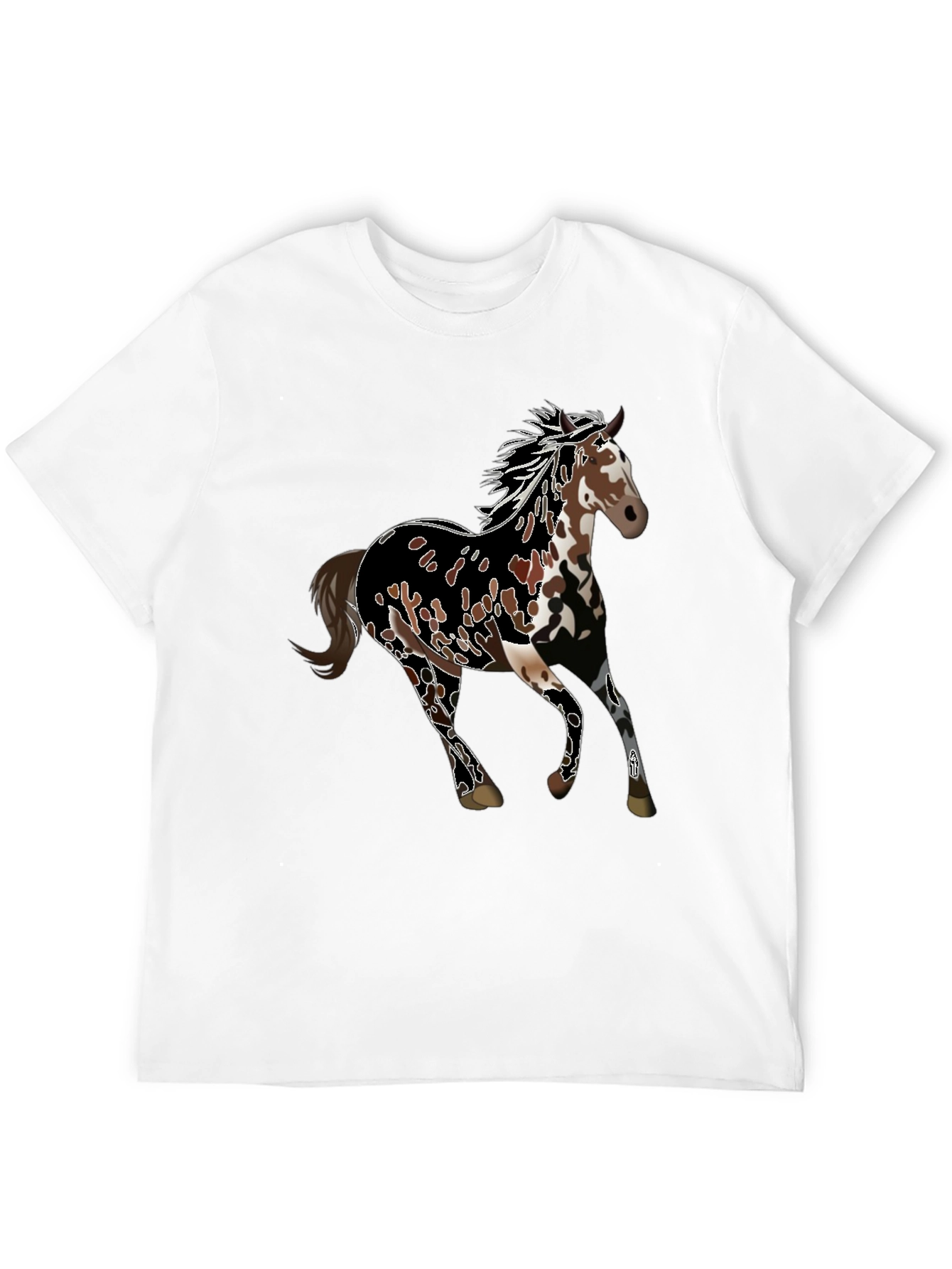 Horse Graphic Tee - Black Unisex T-Shirt