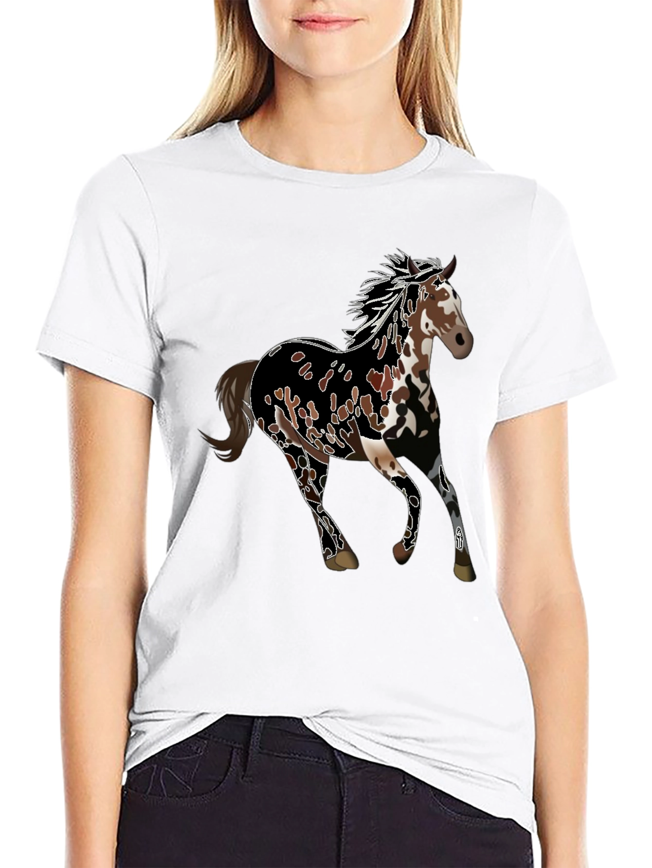 Horse Graphic Tee - Black Unisex T-Shirt