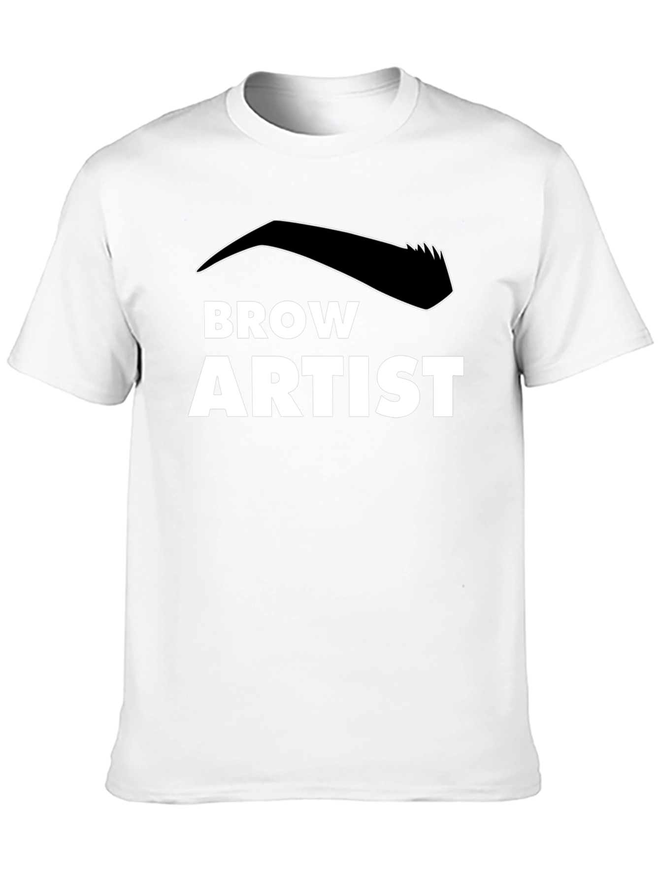 Brow Artist Black T-Shirt - Stylish Eyebrow Design
