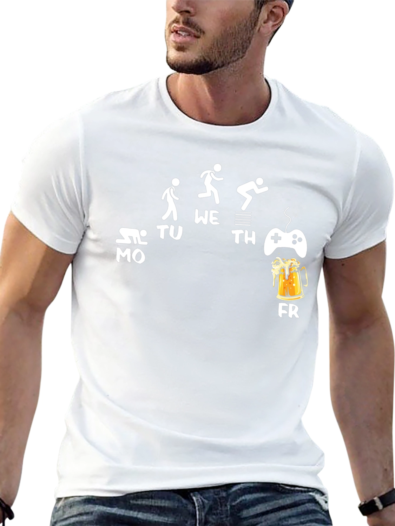 Work Week Funny Graphic Mens T-Shirt