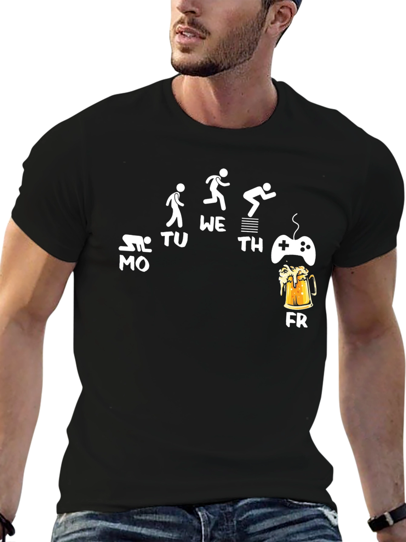 Work Week Funny Graphic Mens T-Shirt