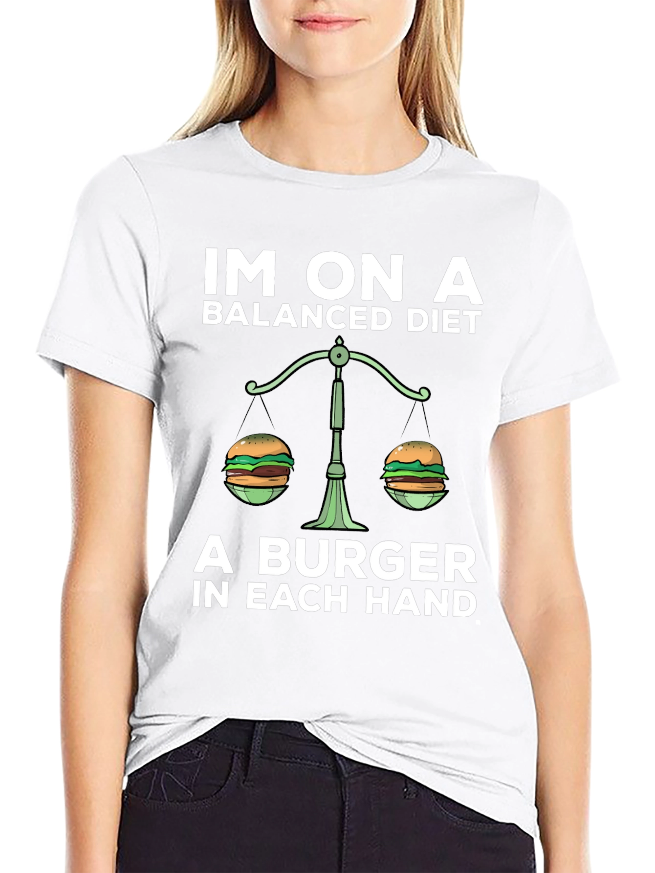 Balanced Diet Burger Graphic Tee