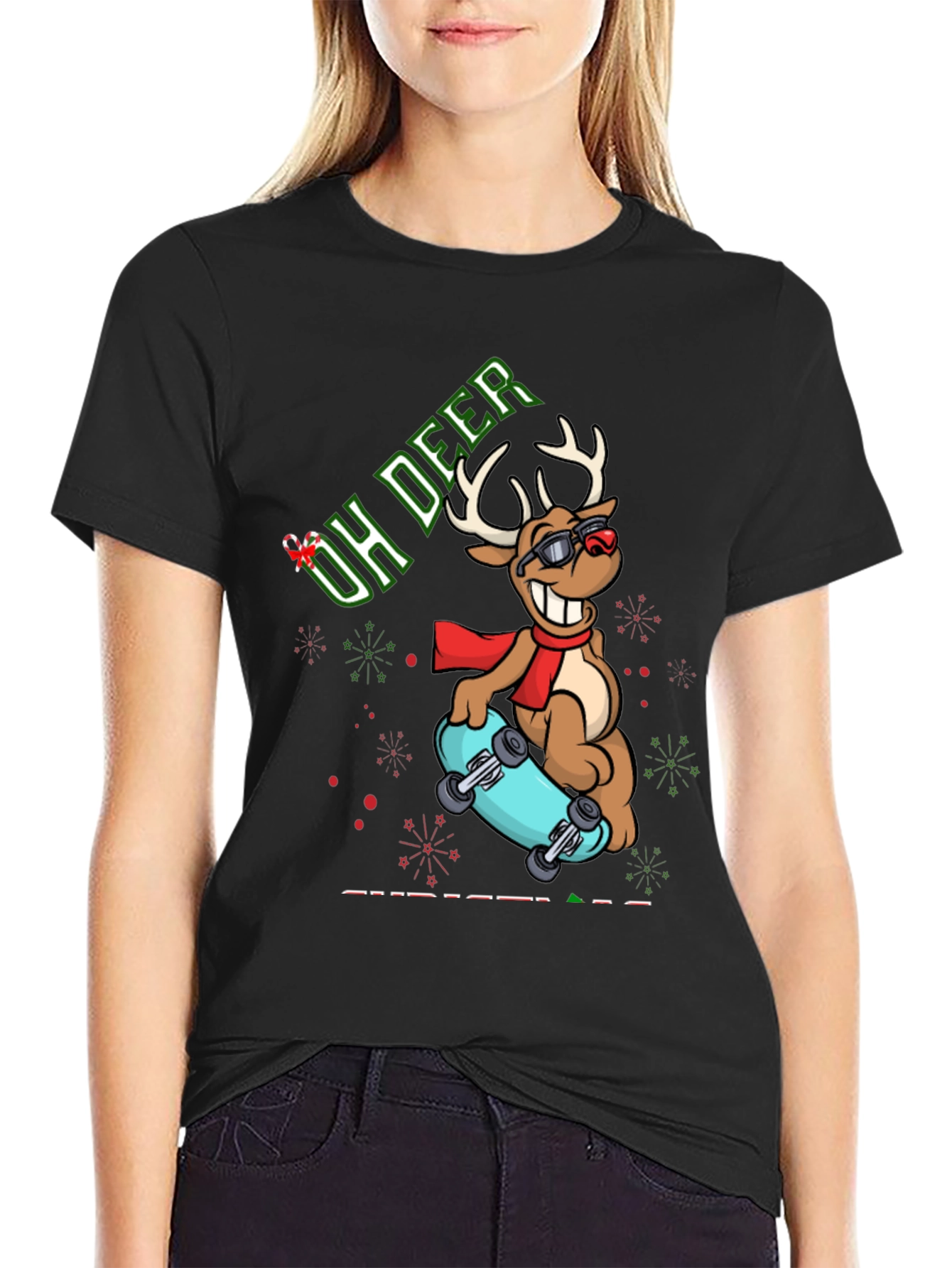 Oh Deer Skateboard T-Shirt
