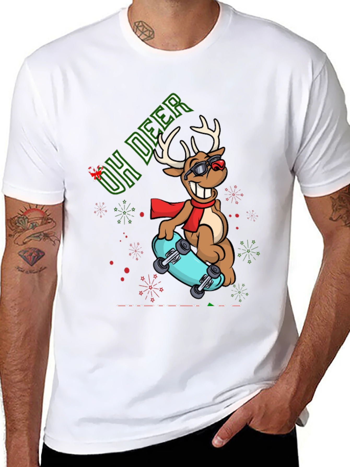 Oh Deer Skateboard T-Shirt