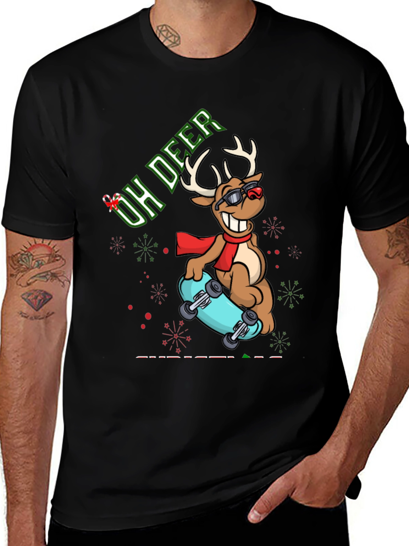 Oh Deer Skateboard T-Shirt