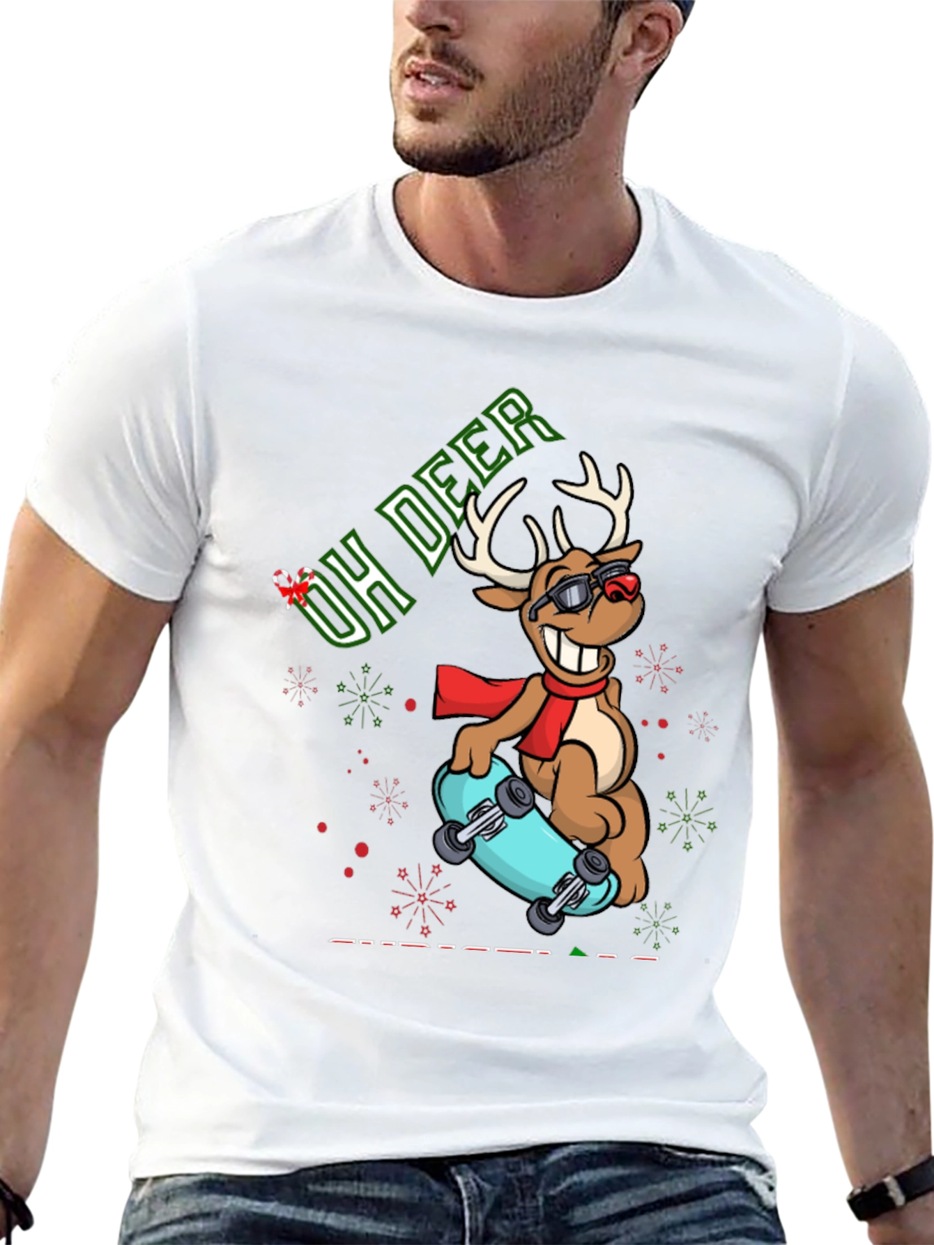 Oh Deer Skateboard T-Shirt