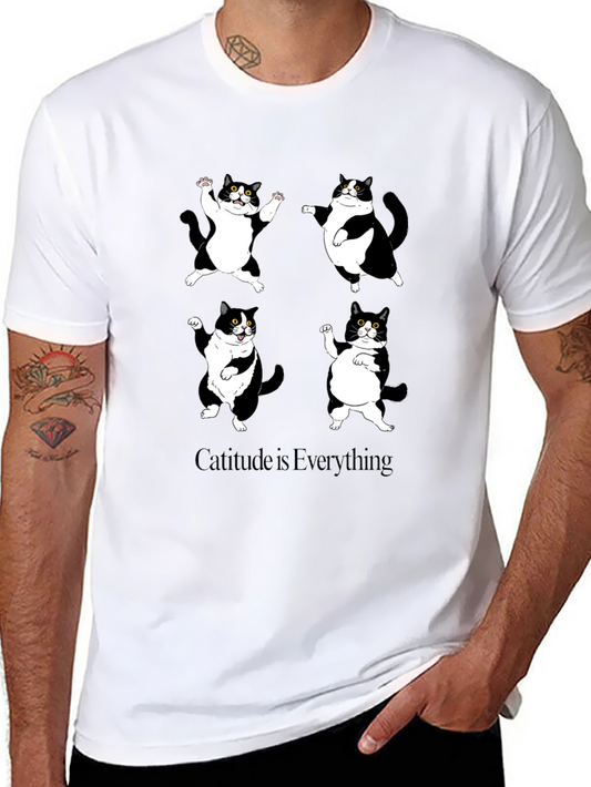 Catitude T-Shirt: Funny Cat Graphic Tee