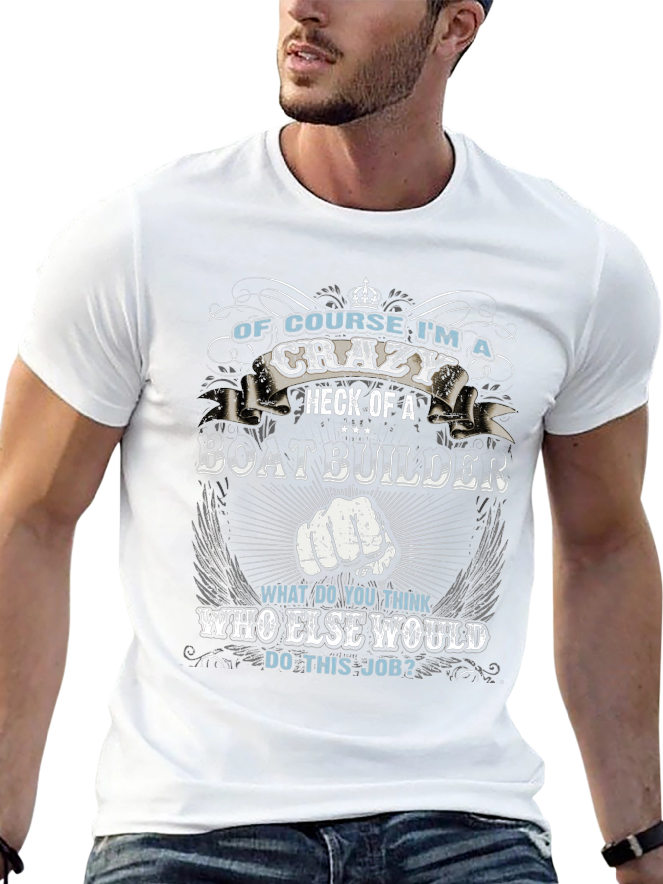 Crazy Boatbuilder Graphic Tee