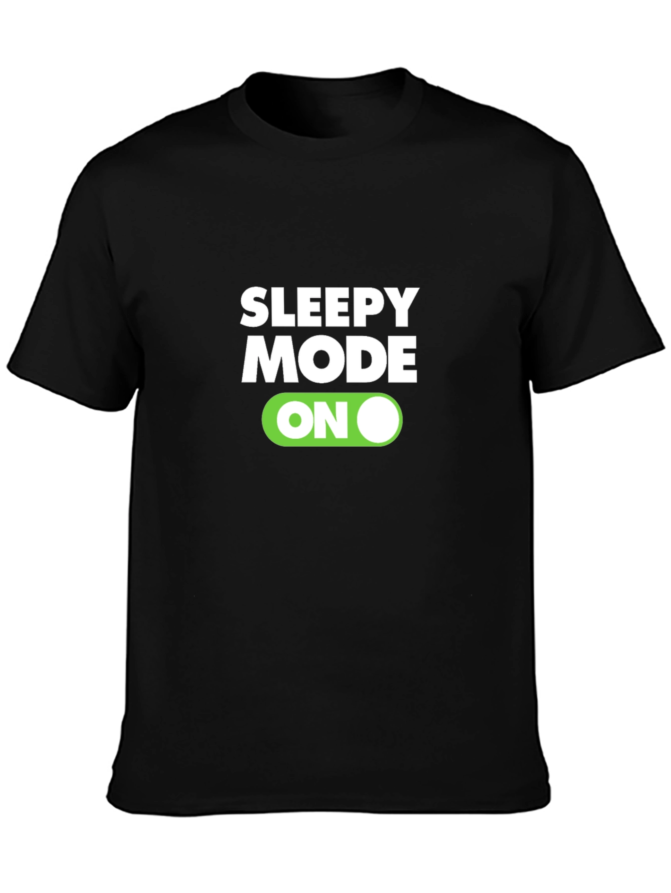 Sleepy Mode On Black Graphic Tee