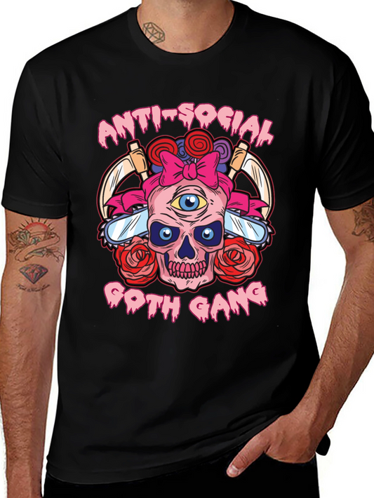 Anti-Social Goth Gang Graphic T-Shirt