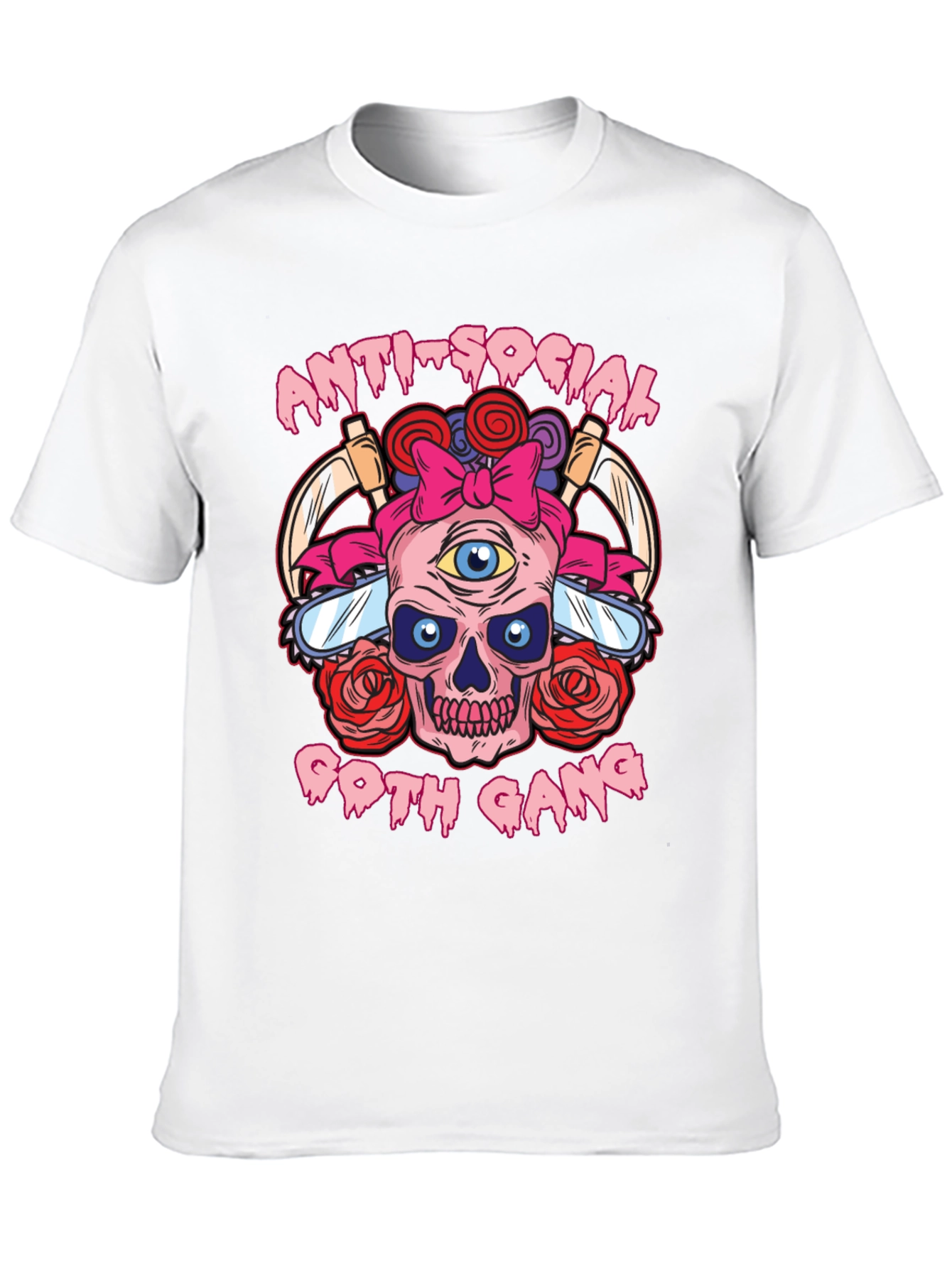 Anti-Social Goth Gang Graphic T-Shirt