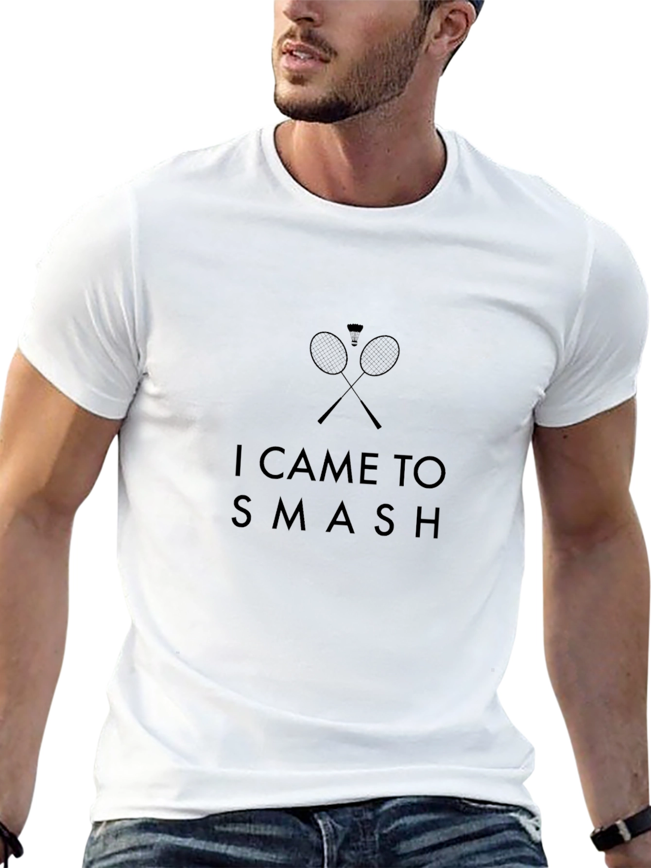 I Came to Smash Badminton Graphic Tee