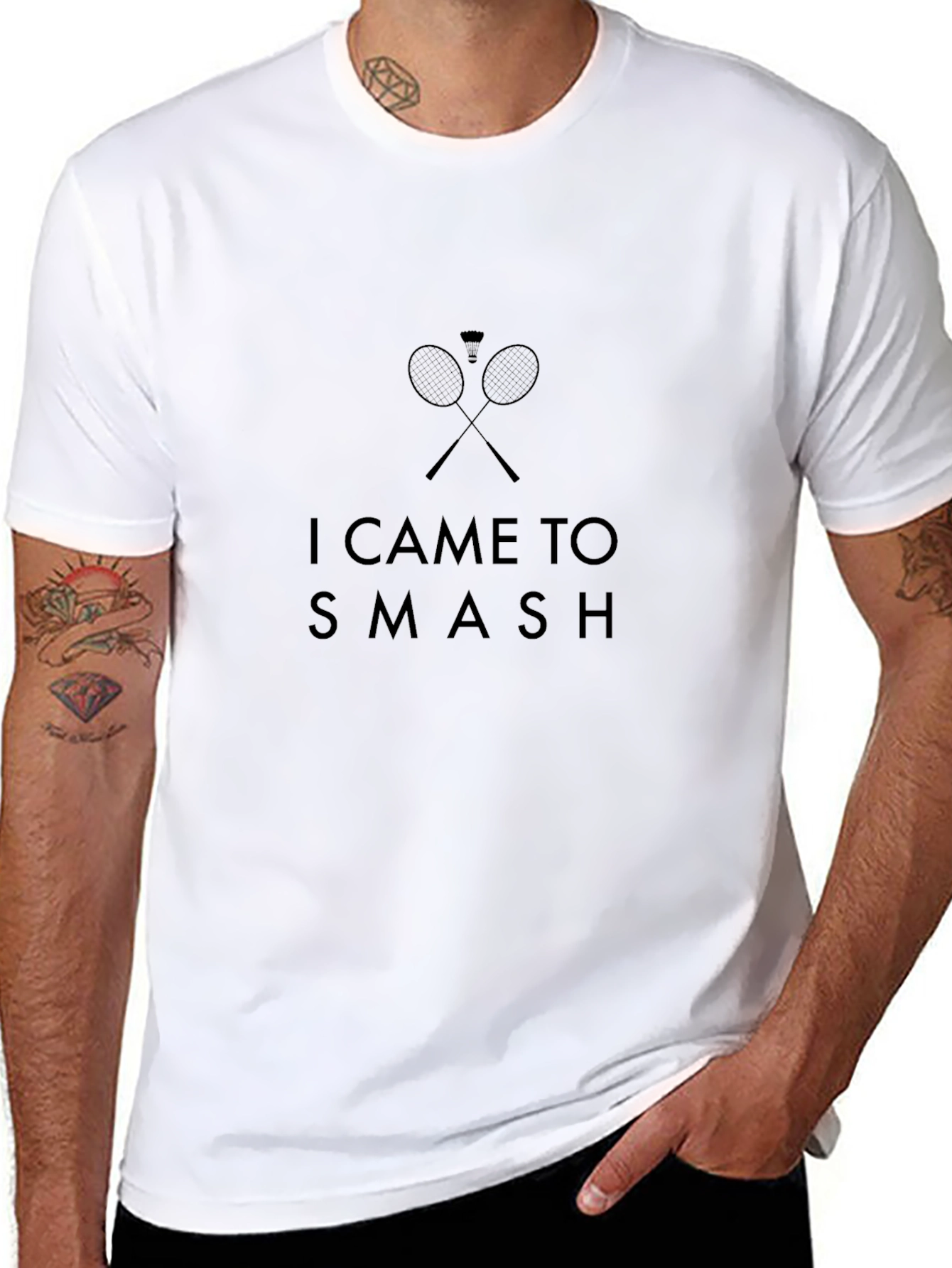 I Came to Smash Badminton Graphic Tee