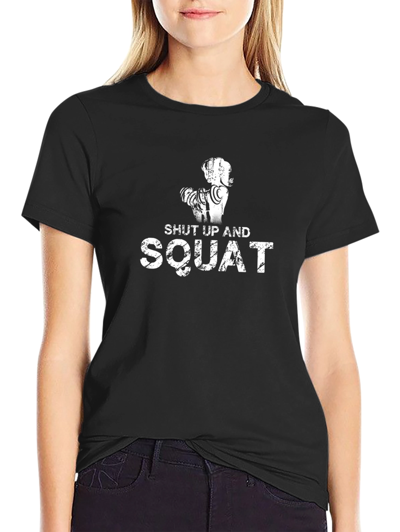Shut Up And Squat Black Graphic Tee