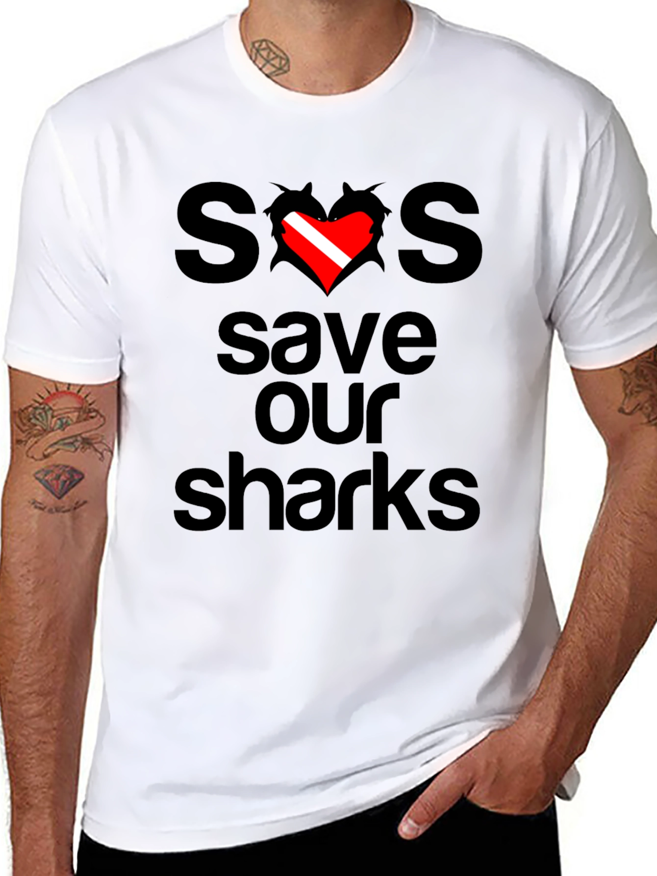 Save Our Sharks Graphic T-Shirt