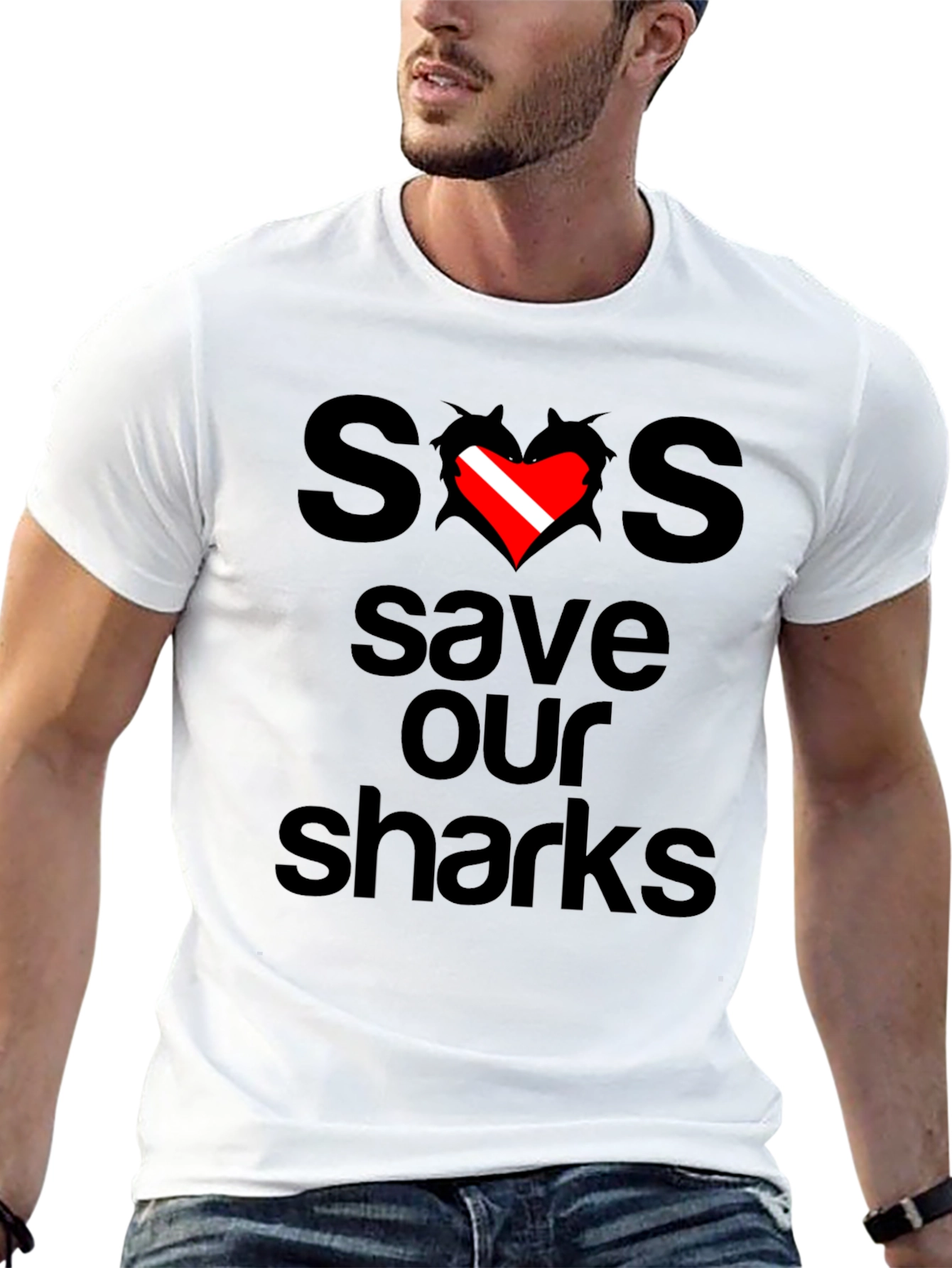 Save Our Sharks Graphic T-Shirt