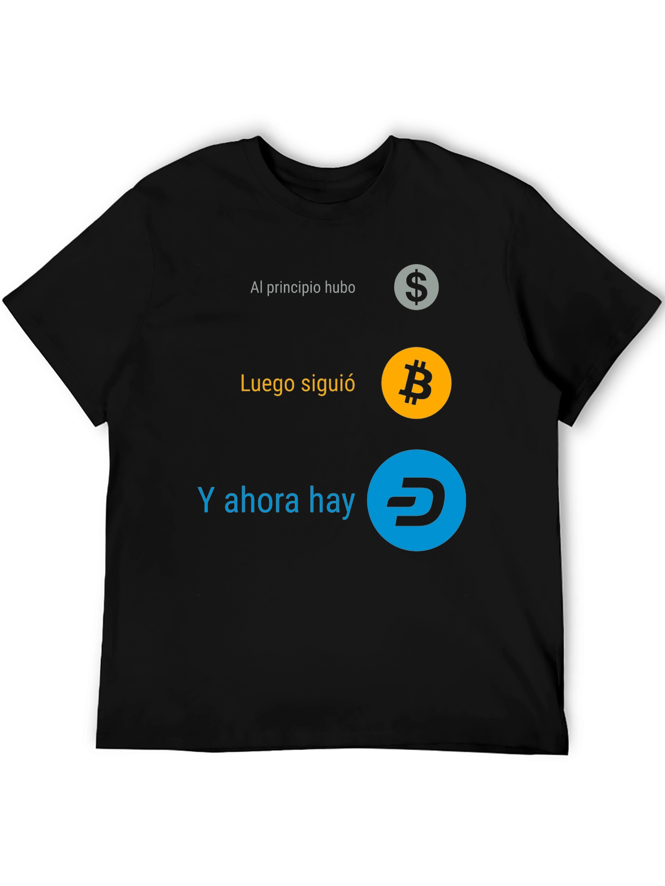 Cryptocurrency Evolution T-Shirt - Bitcoin Dash Dollar