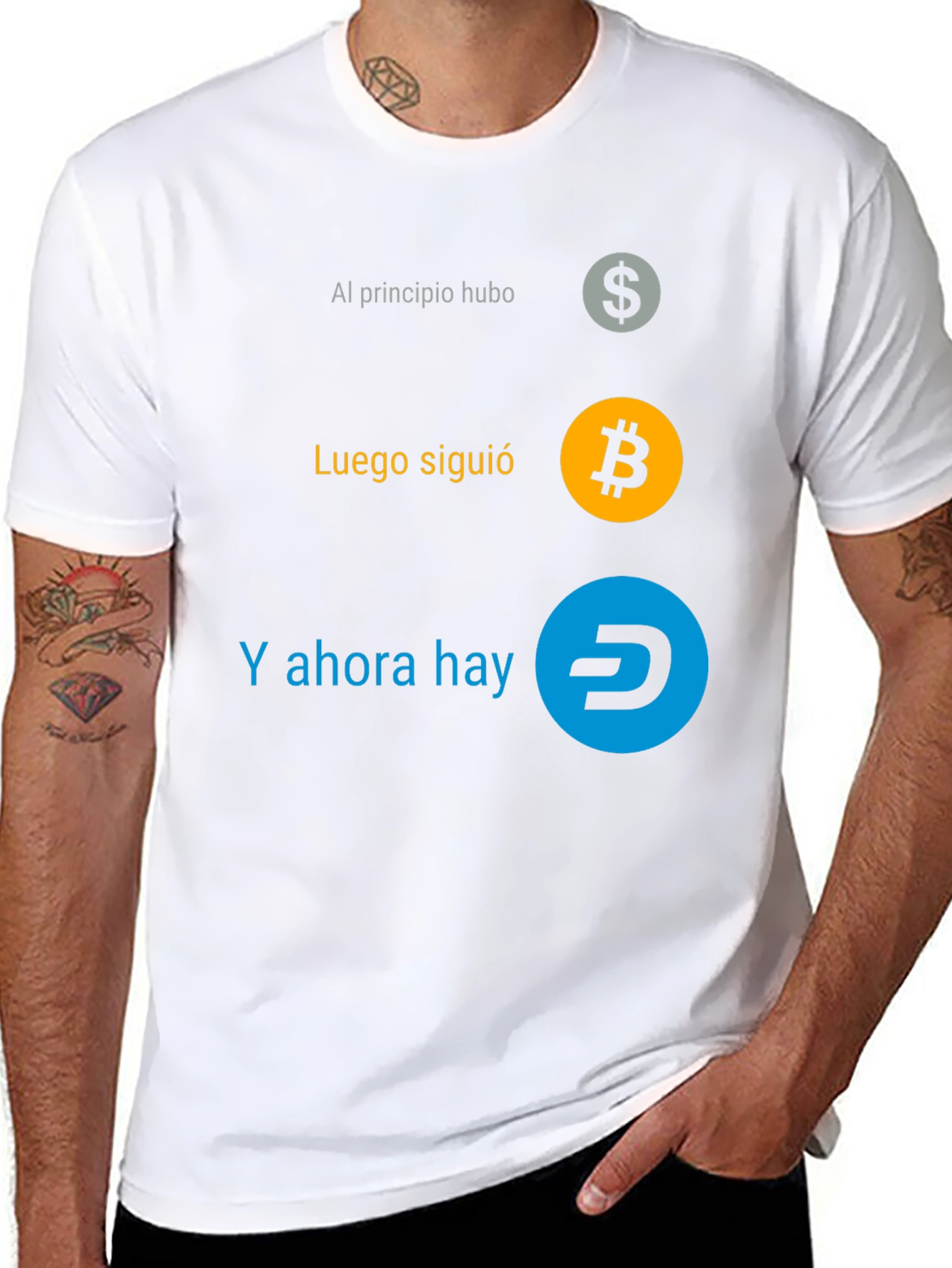 Cryptocurrency Evolution T-Shirt - Bitcoin Dash Dollar