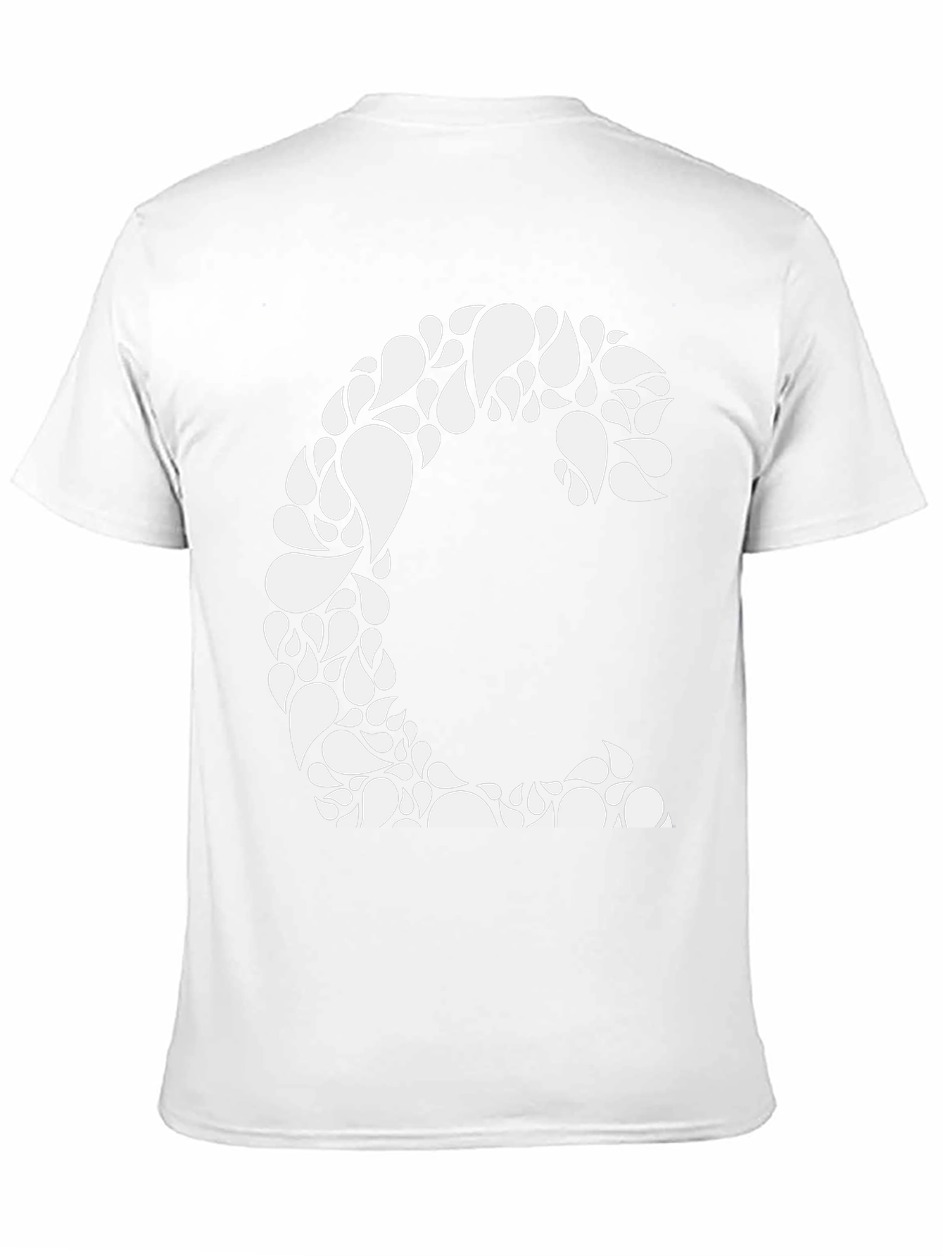 Abstract Floral Letter C Graphic Tee