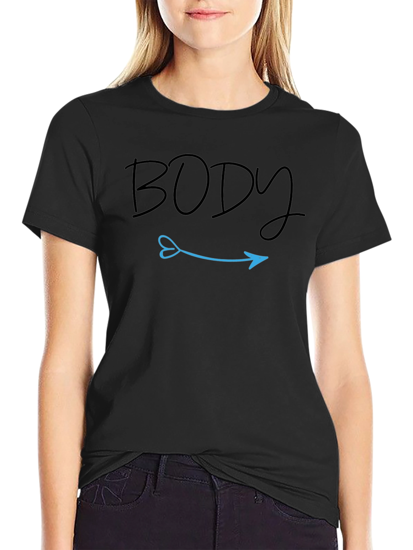 Body Arrow Tee - Unisex Softstyle Cotton Graphic T-Shirt