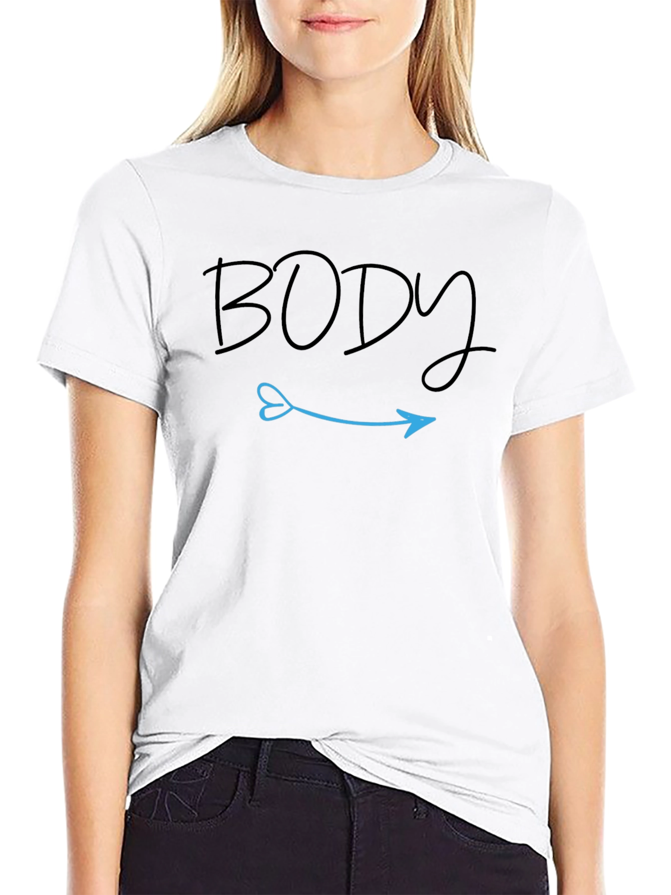 Body Arrow Tee - Unisex Softstyle Cotton Graphic T-Shirt