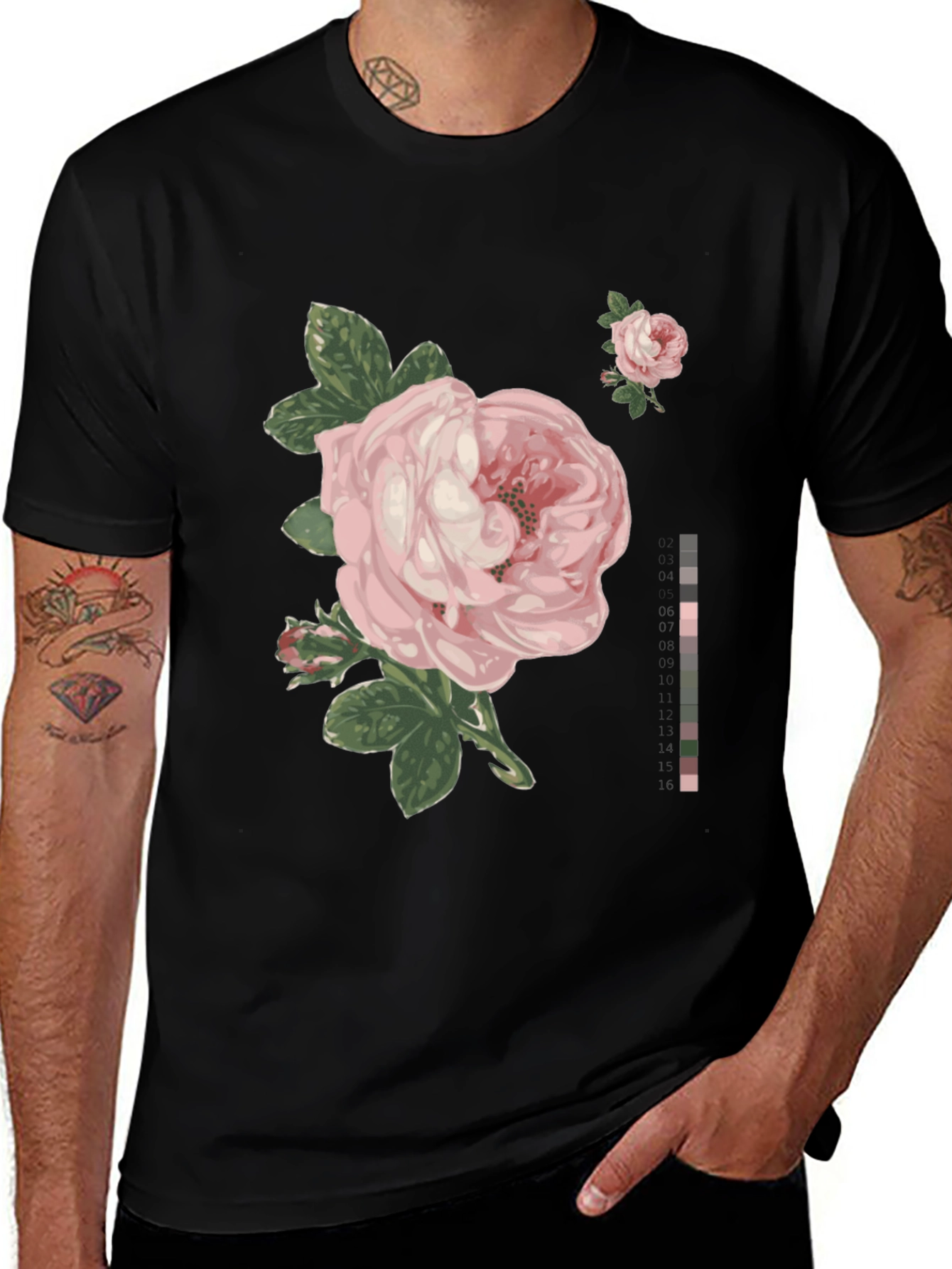 Elegant Rose Graphic T-Shirt