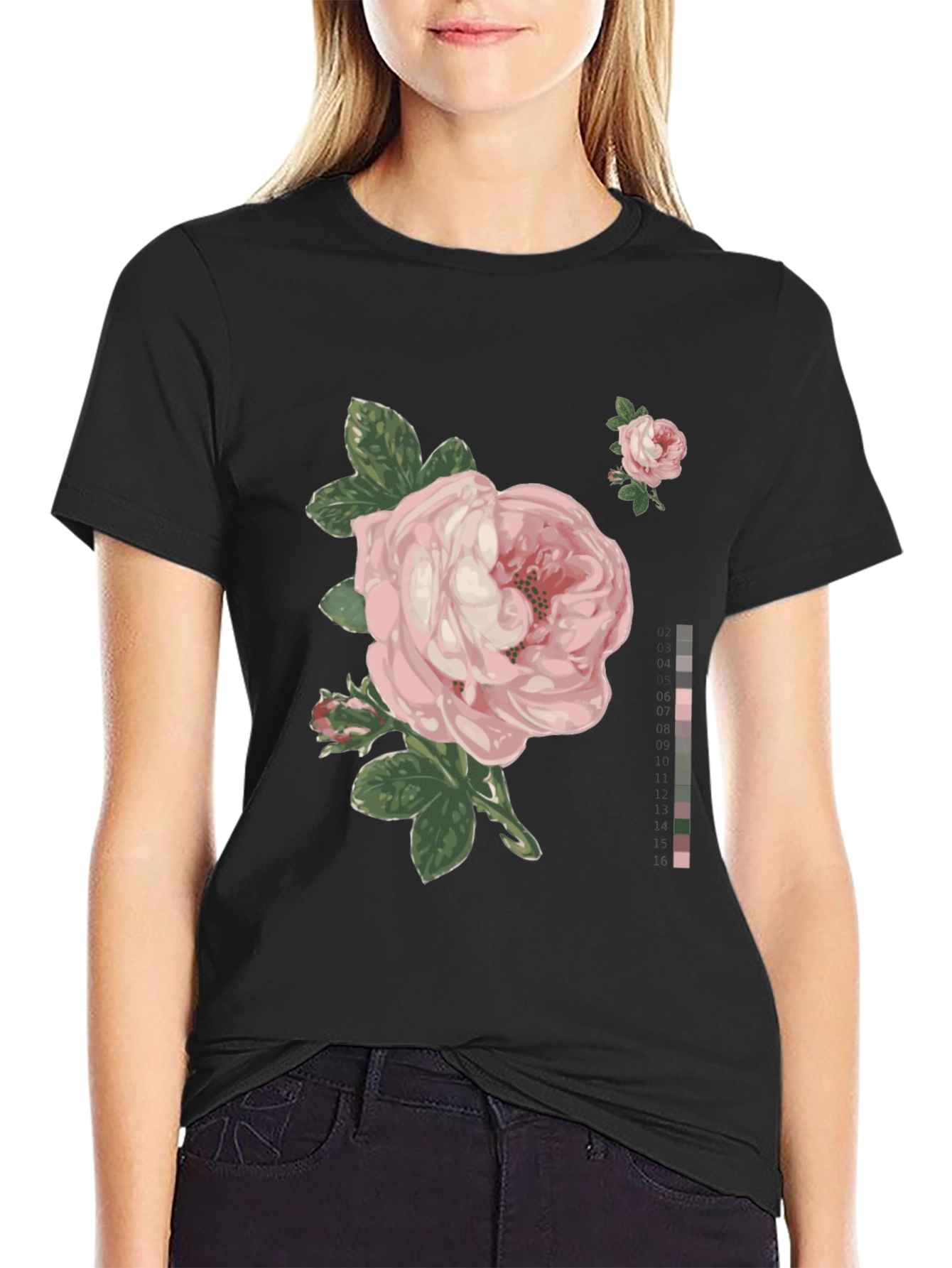 Elegant Rose Graphic T-Shirt