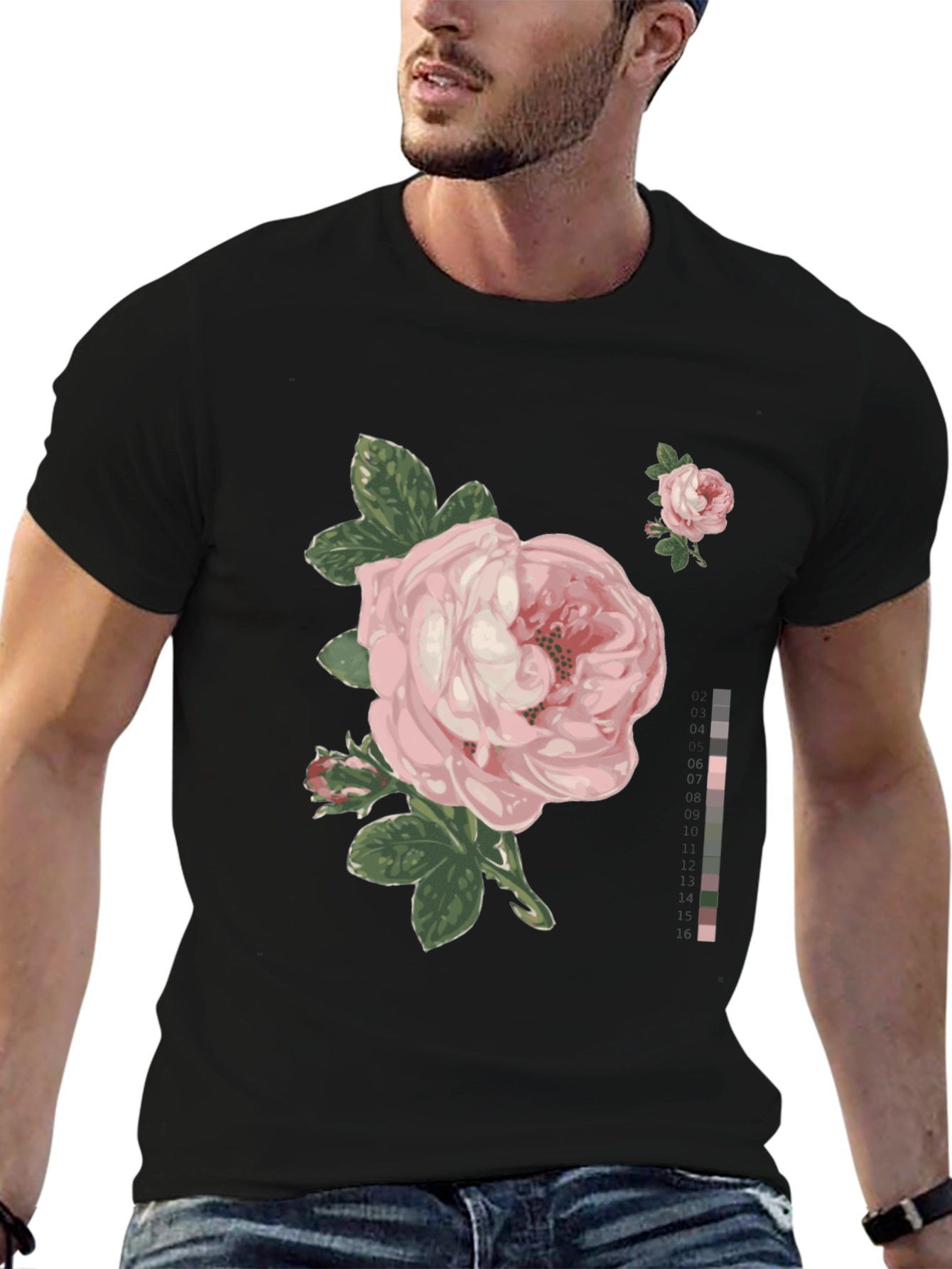 Elegant Rose Graphic T-Shirt