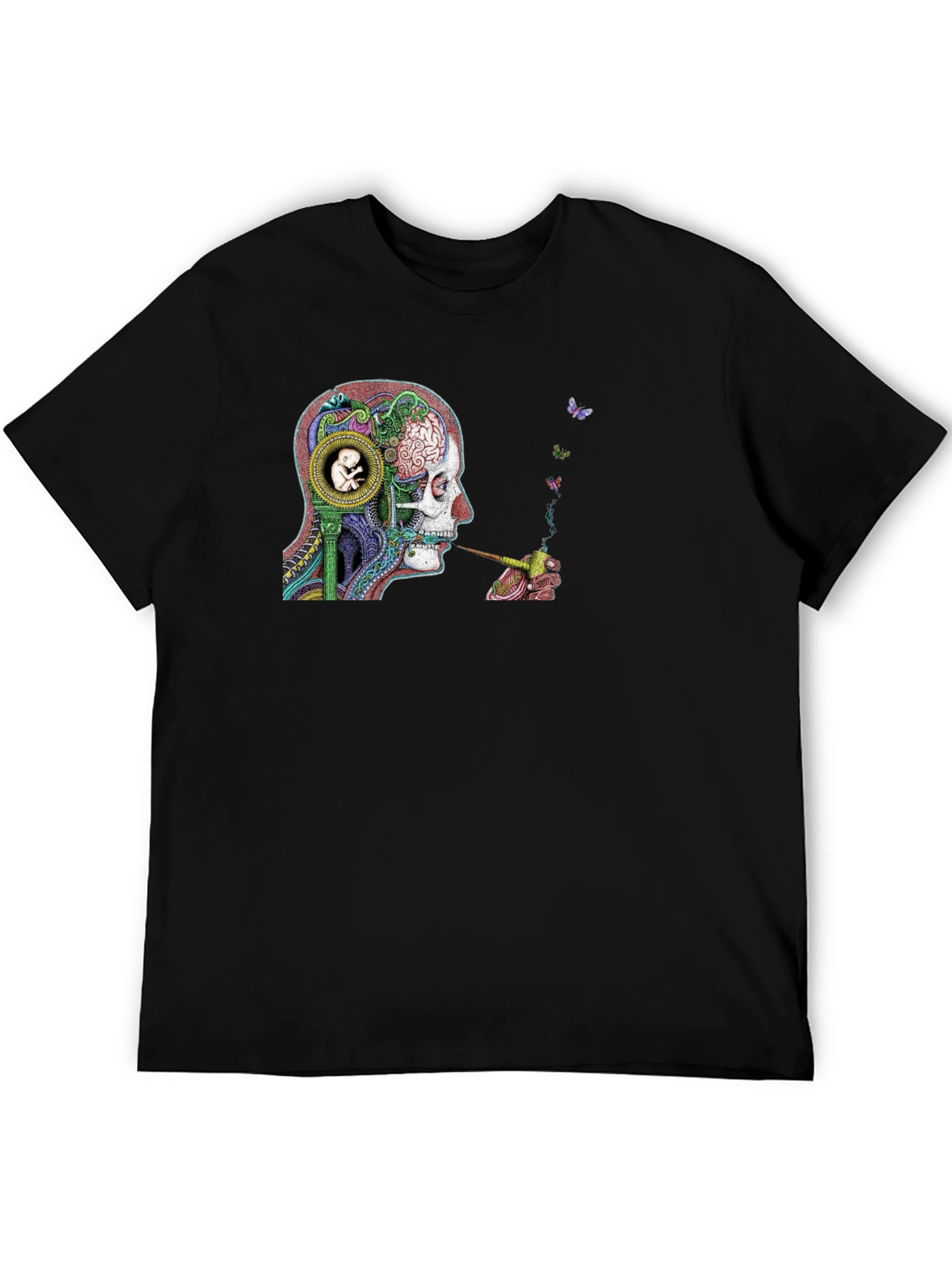 Psychedelic Brain Graphic T-Shirt