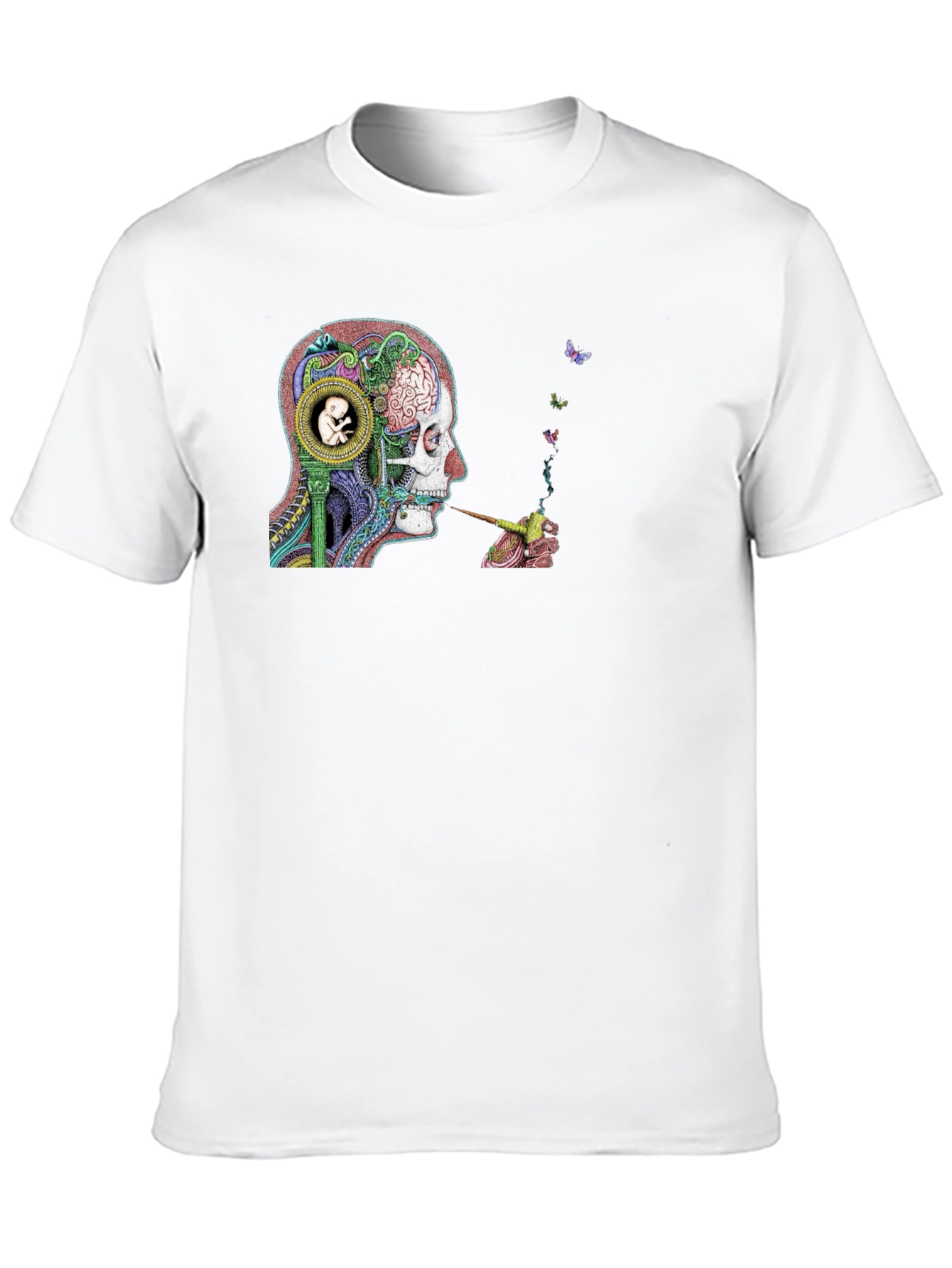 Psychedelic Brain Graphic T-Shirt