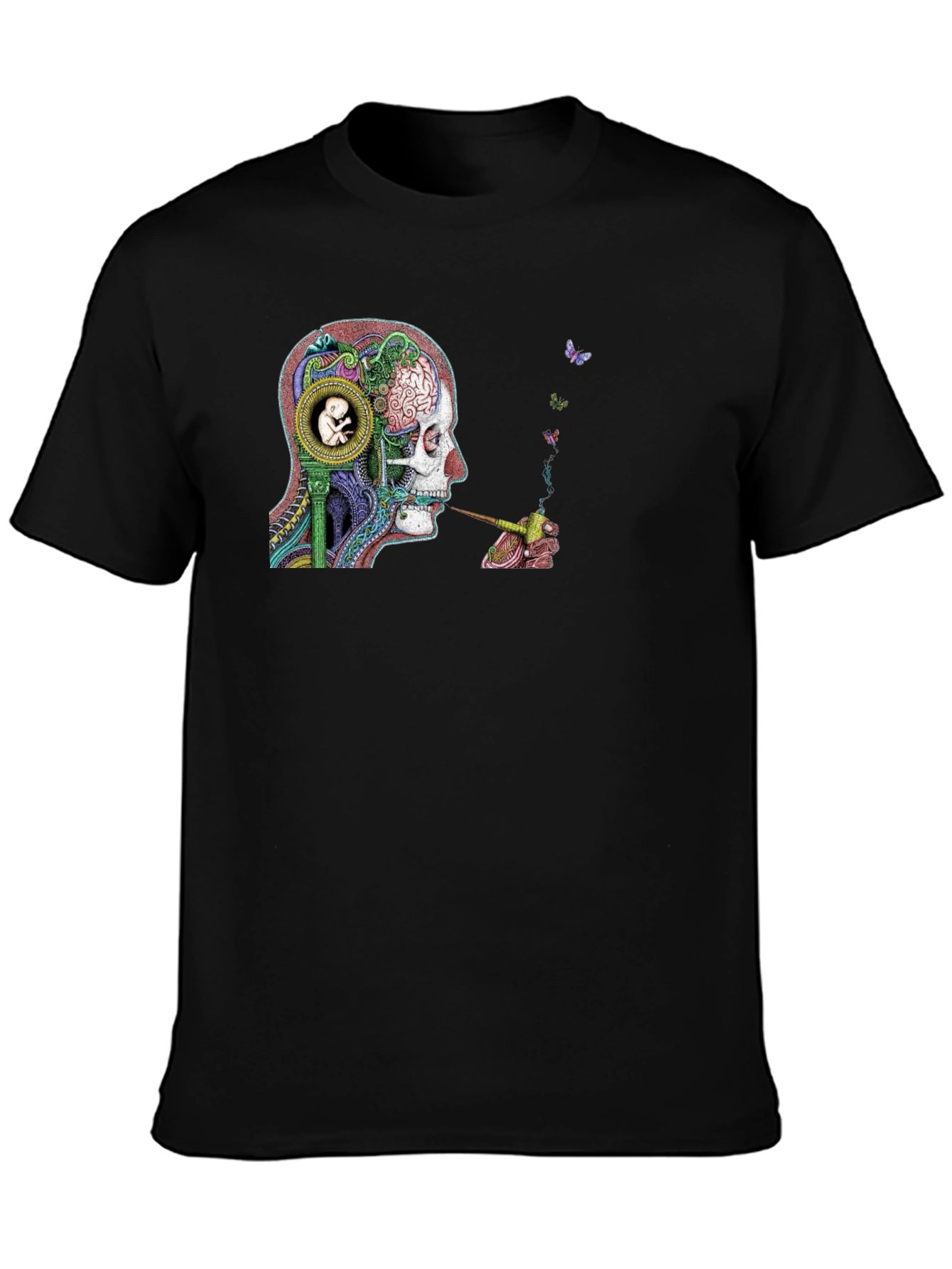 Psychedelic Brain Graphic T-Shirt