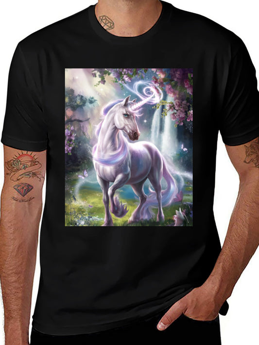 Unicorn Fantasy T-Shirt - Black