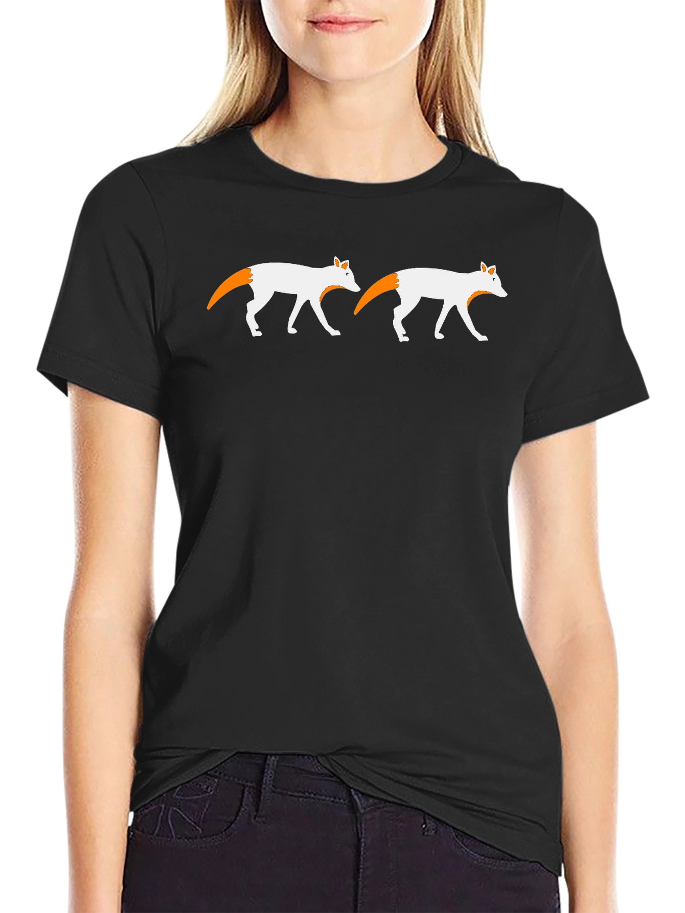 Fox Design Black T-Shirt