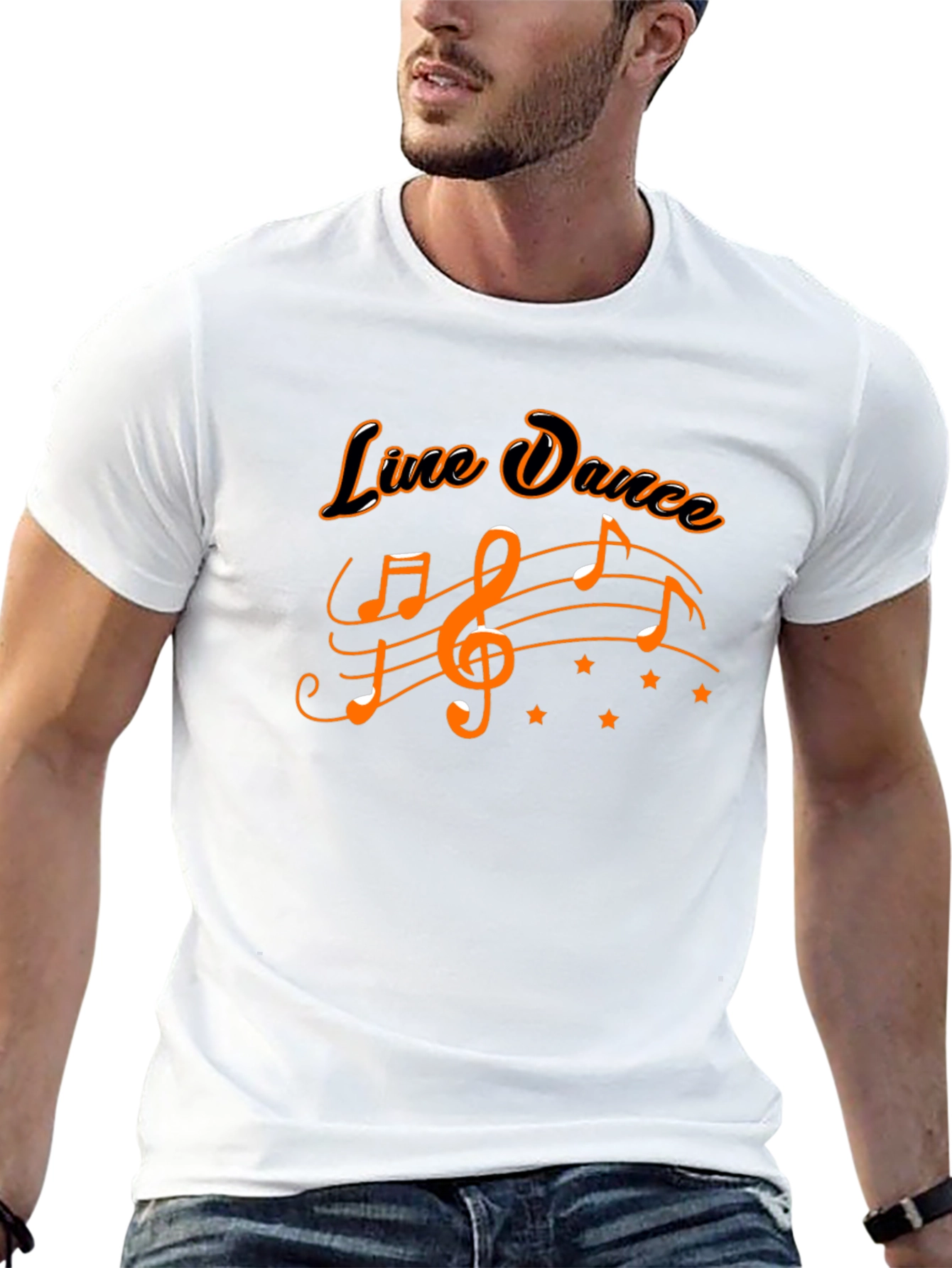 Line Dance Music Graphic Tee