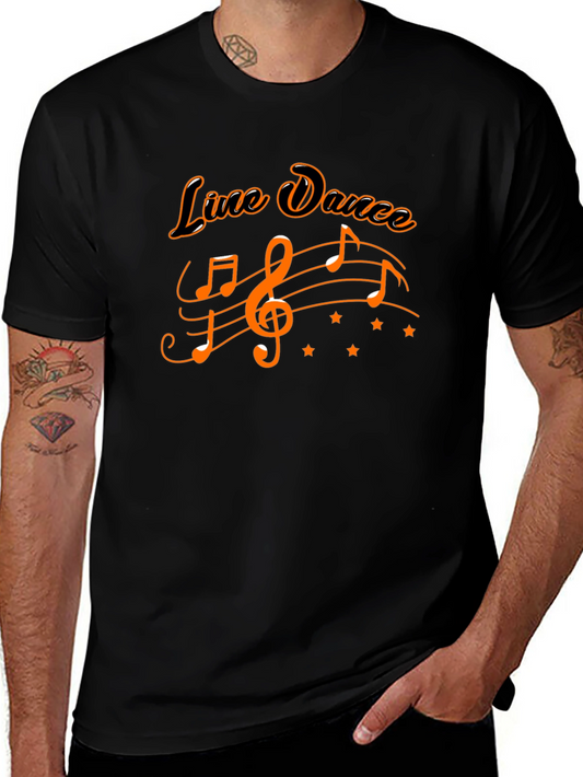 Line Dance Music Graphic Tee