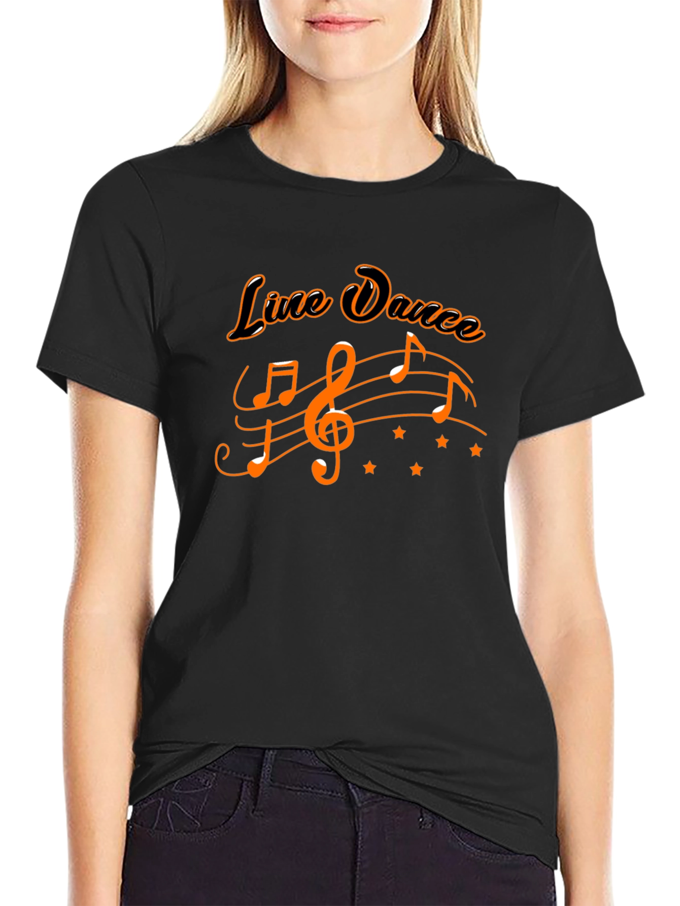 Line Dance Music Graphic Tee