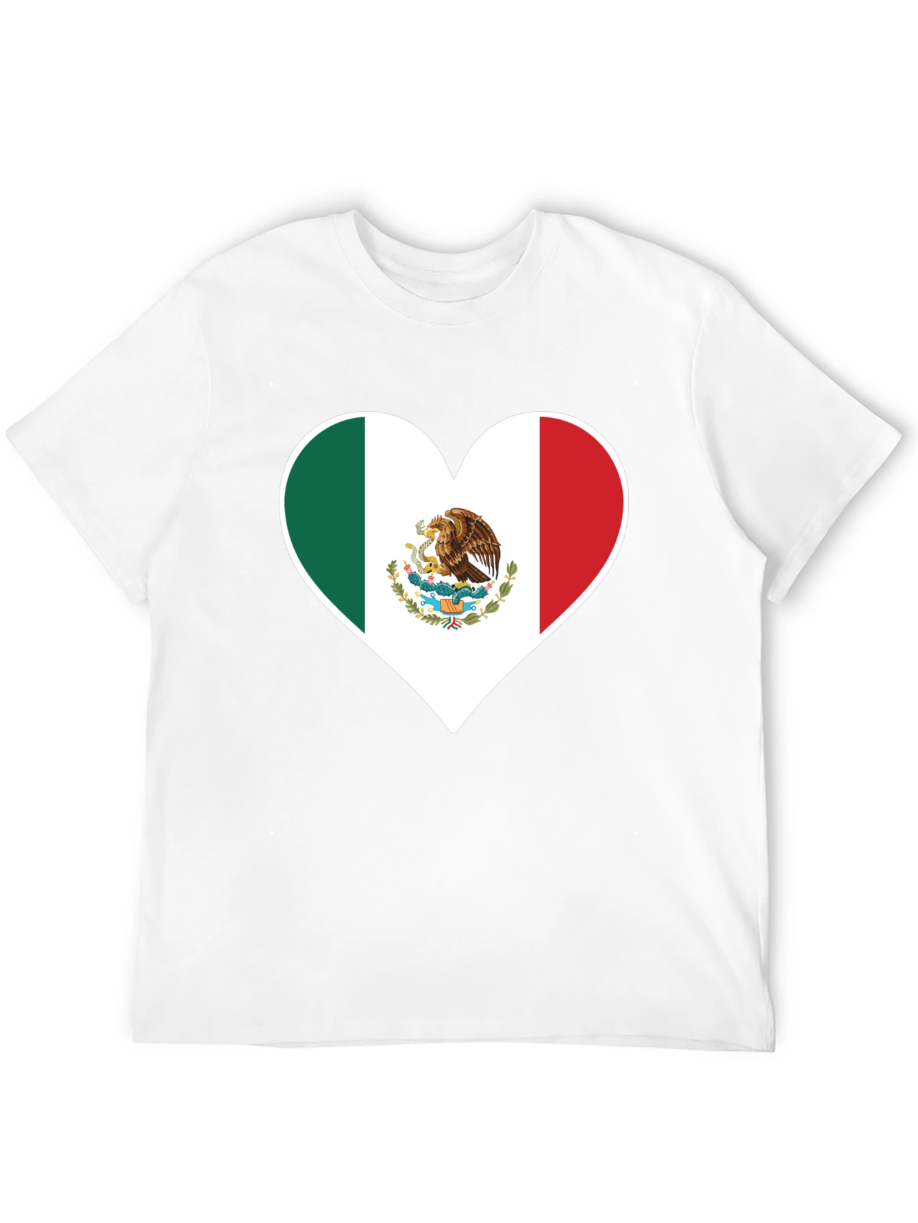 Mexico Flag Heart T-Shirt - Show Your Love!