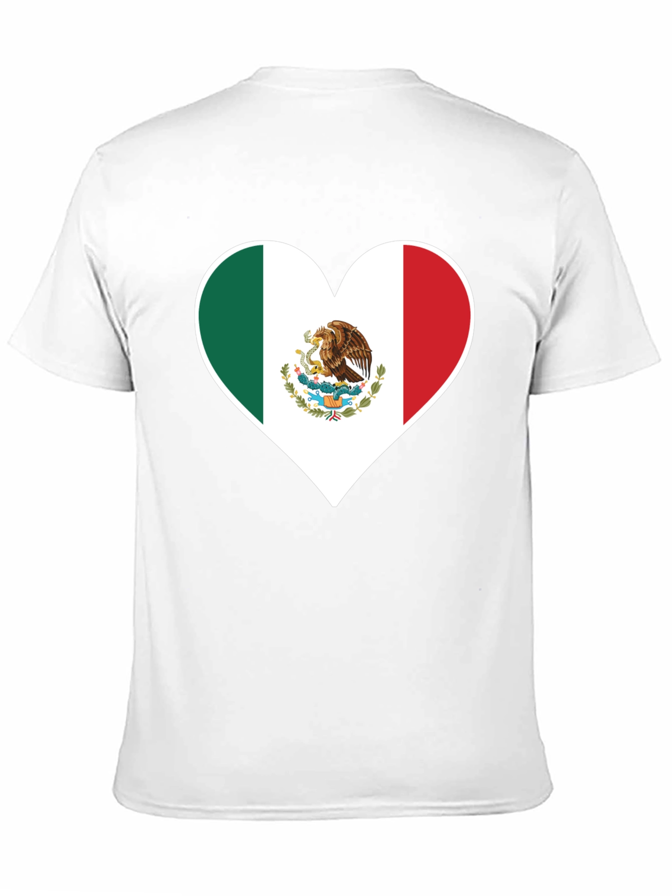 Mexico Flag Heart T-Shirt - Show Your Love!