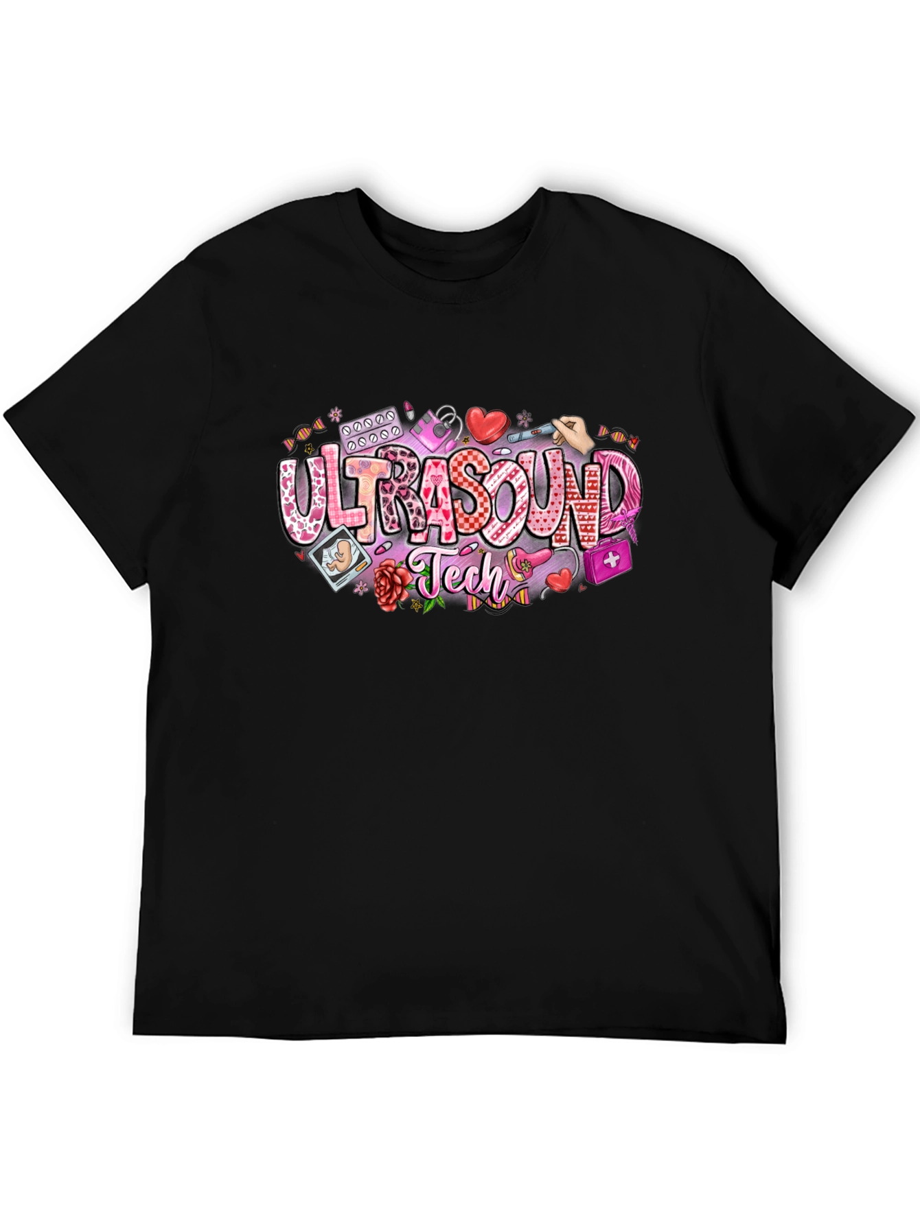 Ultrasound Tech T-Shirt Medical Design
