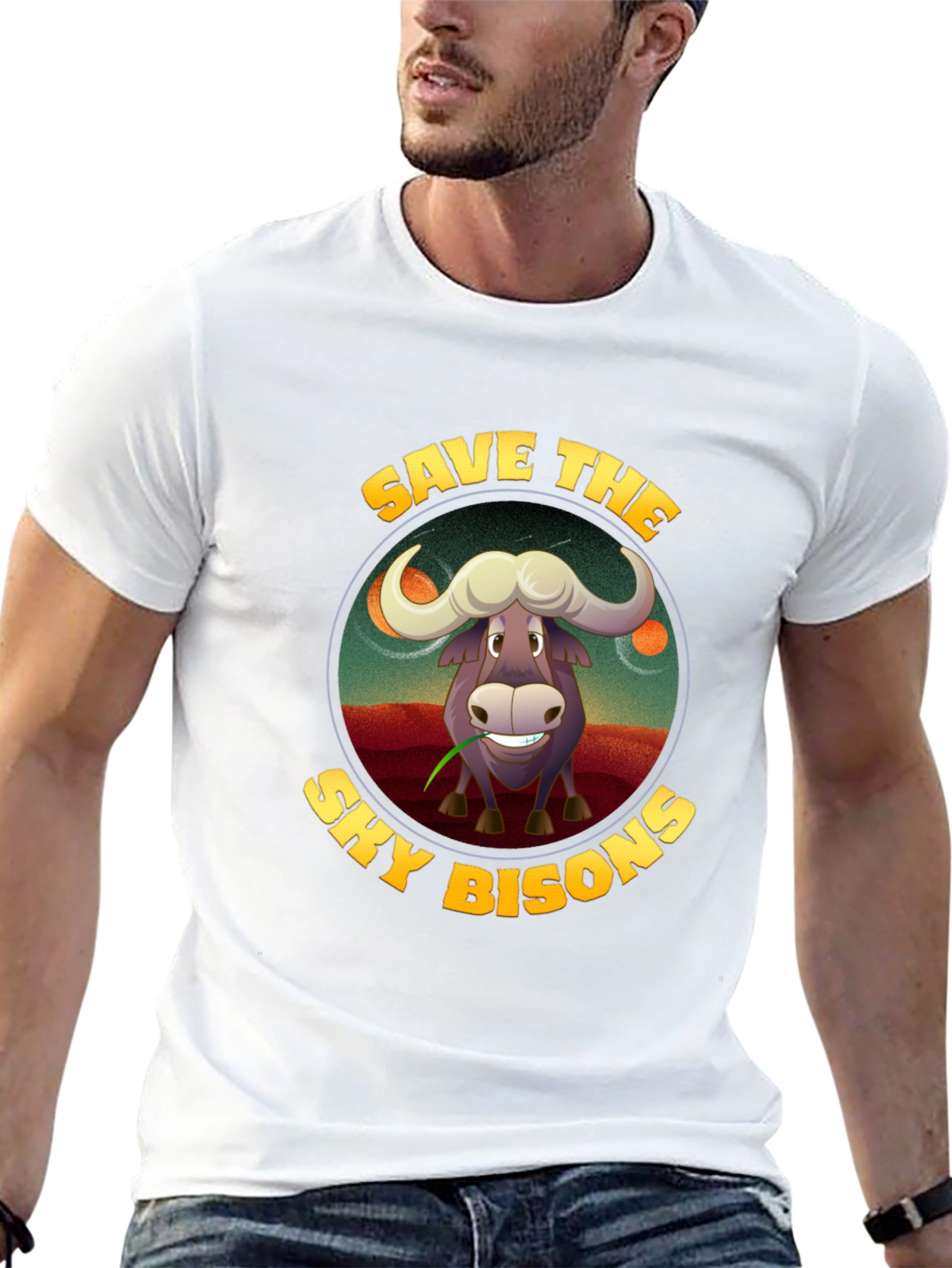 Save the Sky Bison Graphic T-Shirt