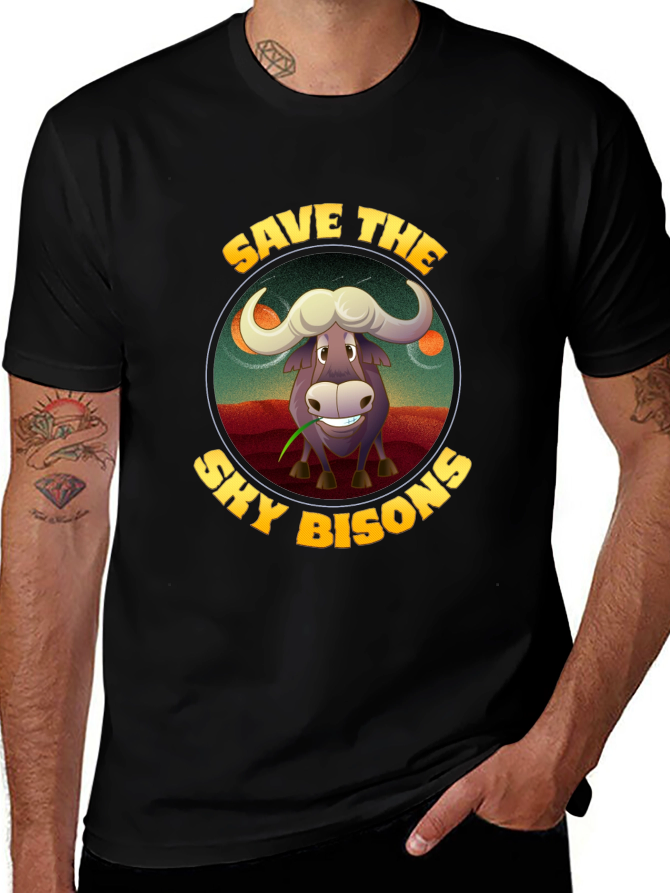 Save the Sky Bison Graphic T-Shirt
