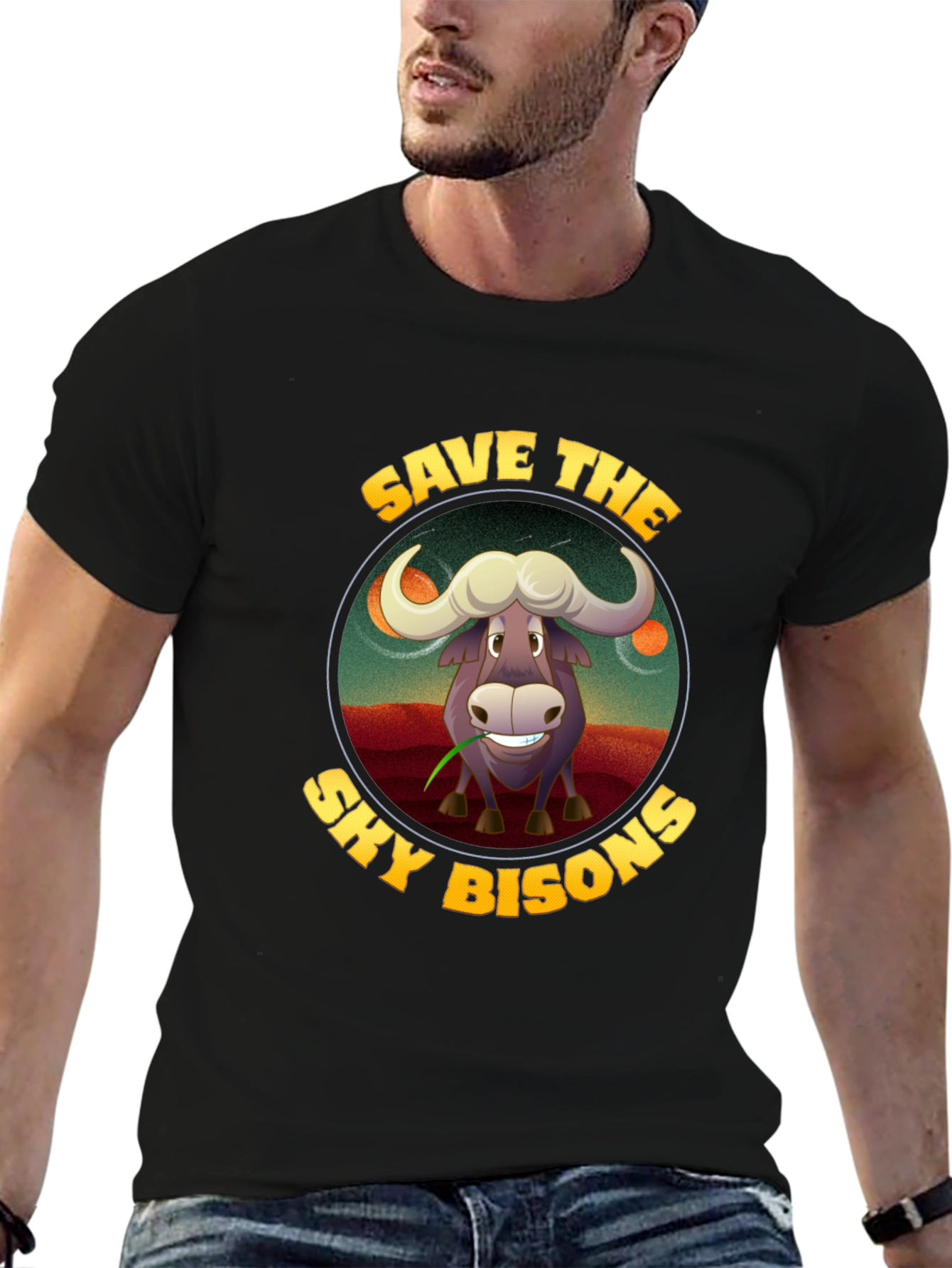 Save the Sky Bison Graphic T-Shirt