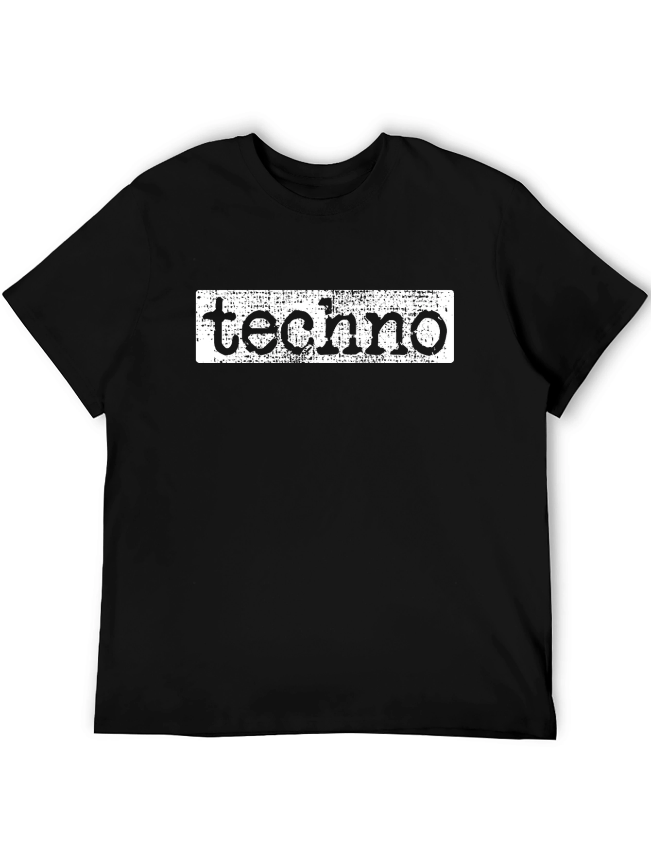 Techno Music Graphic Tee - Cool Black T-Shirt