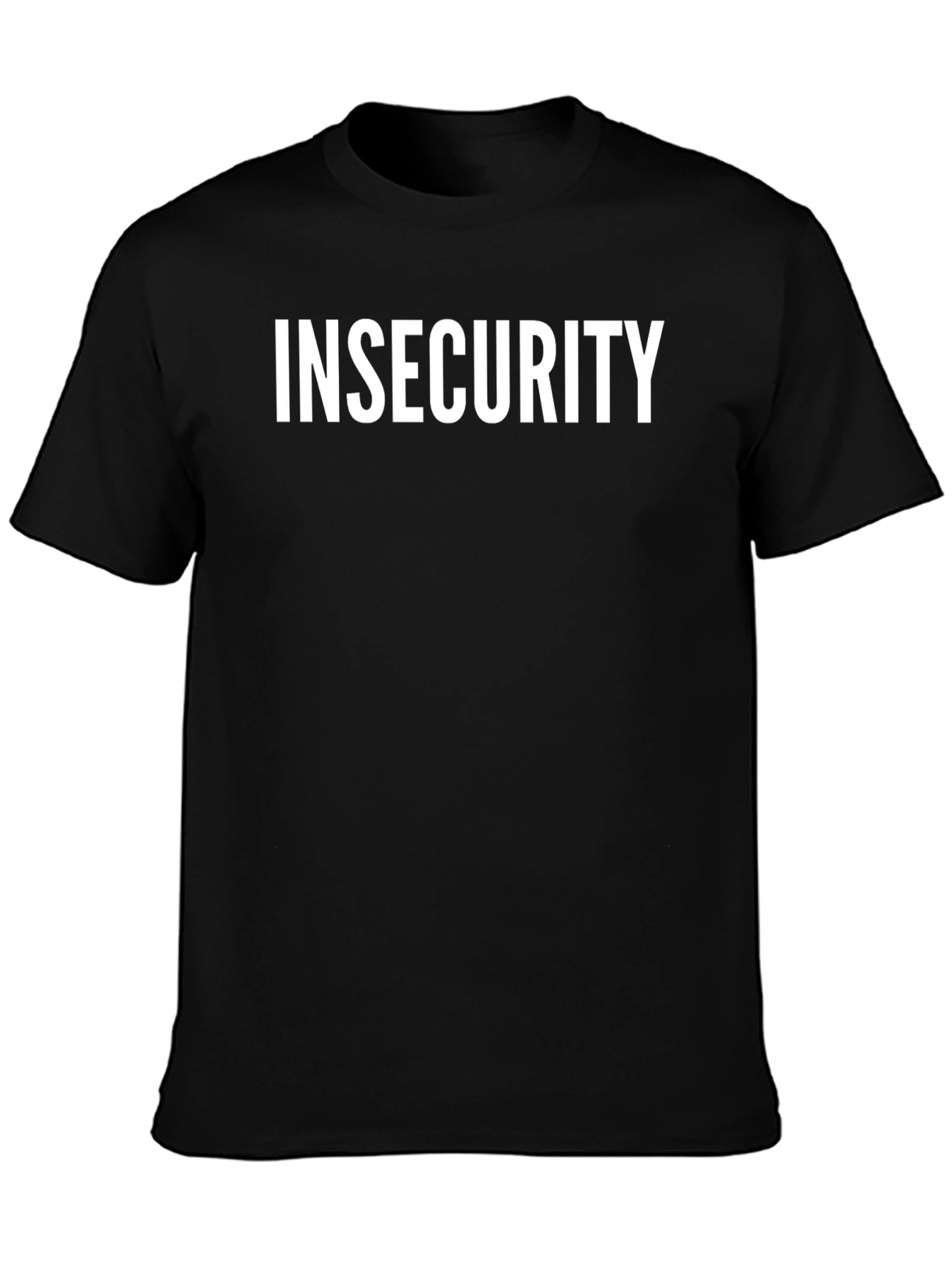 Insecurity Graphic Tee - Black Cotton Blend
