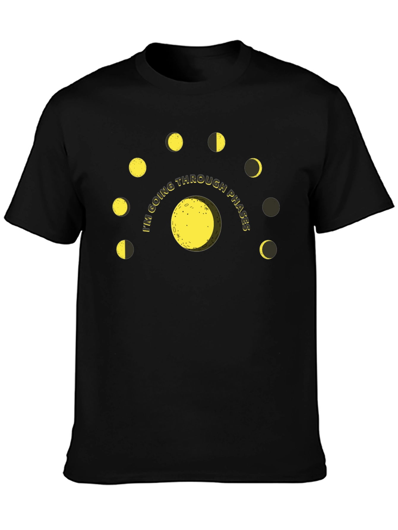 Lunar Phases Graphic T-Shirt - Going Through Phases