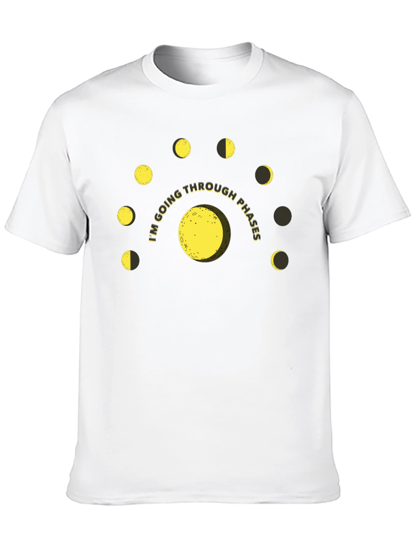 Lunar Phases Graphic T-Shirt - Going Through Phases